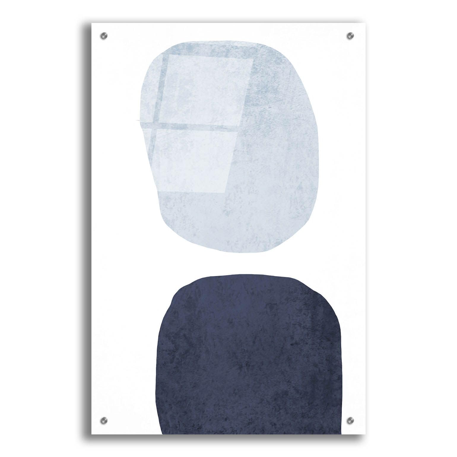 Minimalist Geometric 8 Abstract Wall Art by Irena Orlov - 24x36 Inch Acrylic Glass Canvas Painting - Modern Home & Office Decor for Living Room, Bedroom or Workspace