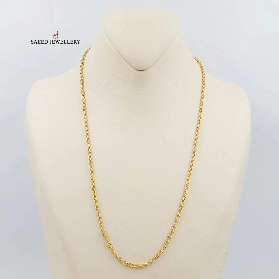 3mm Cable Link Chain Necklace 50cm - Durable Stainless Steel Jewelry for Women & Men, Perfect for Layering, Gifts & Everyday Wear