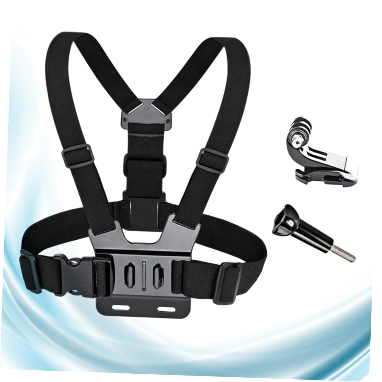 HOMSFOU 3-Pack Sports Camera Chest Mount Harness for GoPro Hero 4/3+/3/2/1 - Adjustable Action Camera Strap for Hands-Free Recording - Perfect for Running, Cycling, Hiking & Extreme Sports