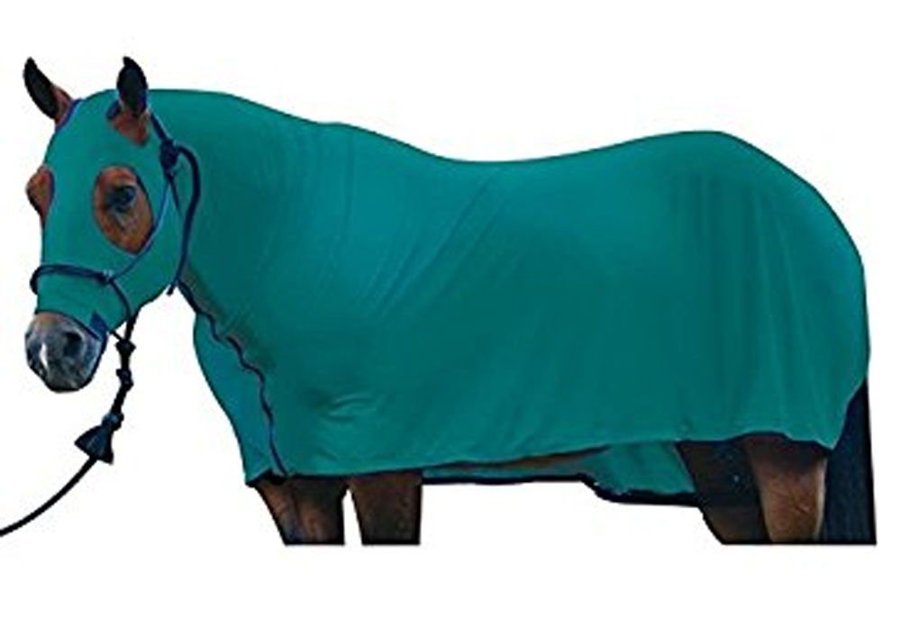 Premium Medium Solid Full Body Horse Blanket in Teal - Ideal for Riding, Training, and Cold Weather Protection
