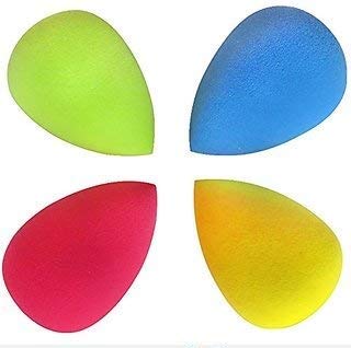 Multi-Shape Makeup Sponge Set of 4 - Beauty Blender for Foundation & Powder Application
