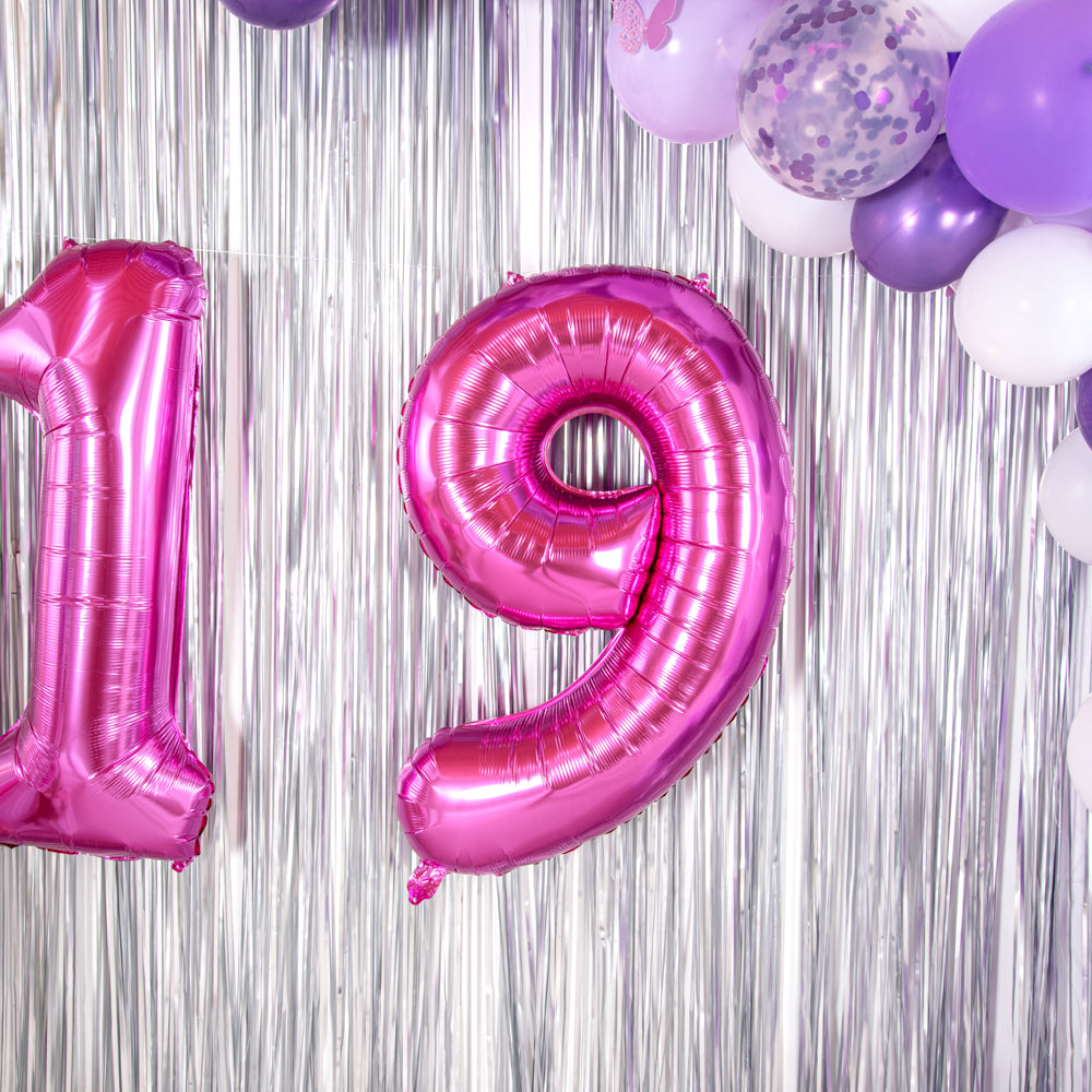 Balloonify Pink Mylar Number 9 Balloon - 40 Inch Large Foil Party Balloon (1 Count) - Perfect for Birthday Decorations, Anniversary Celebrations & Graduation Parties