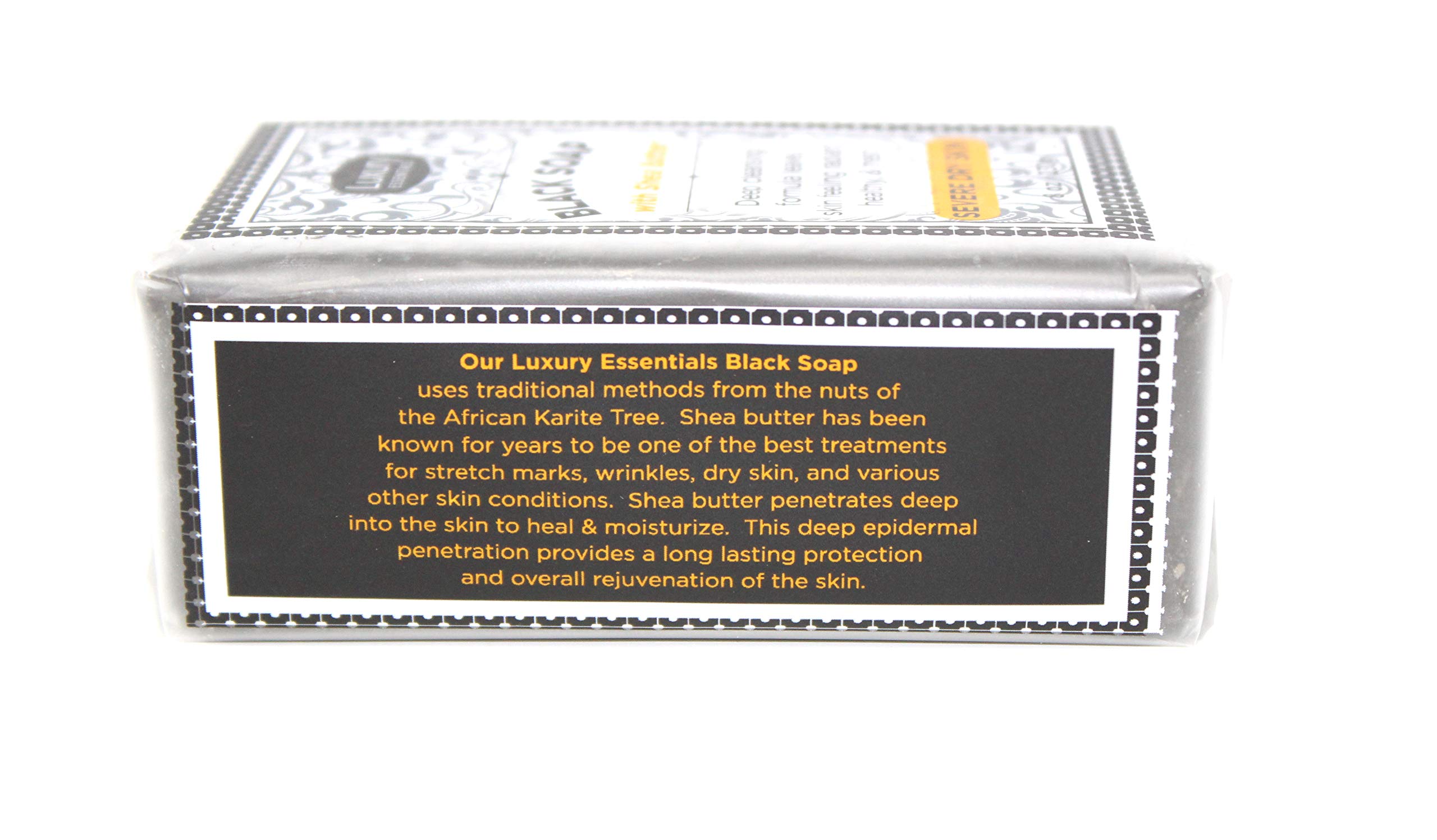 Natural Shea Butter Bar Soap 8 oz (2 Pack) - Moisturizing Black Soap for Dry Skin - Perfect for Shower, Bath & Gift Sets