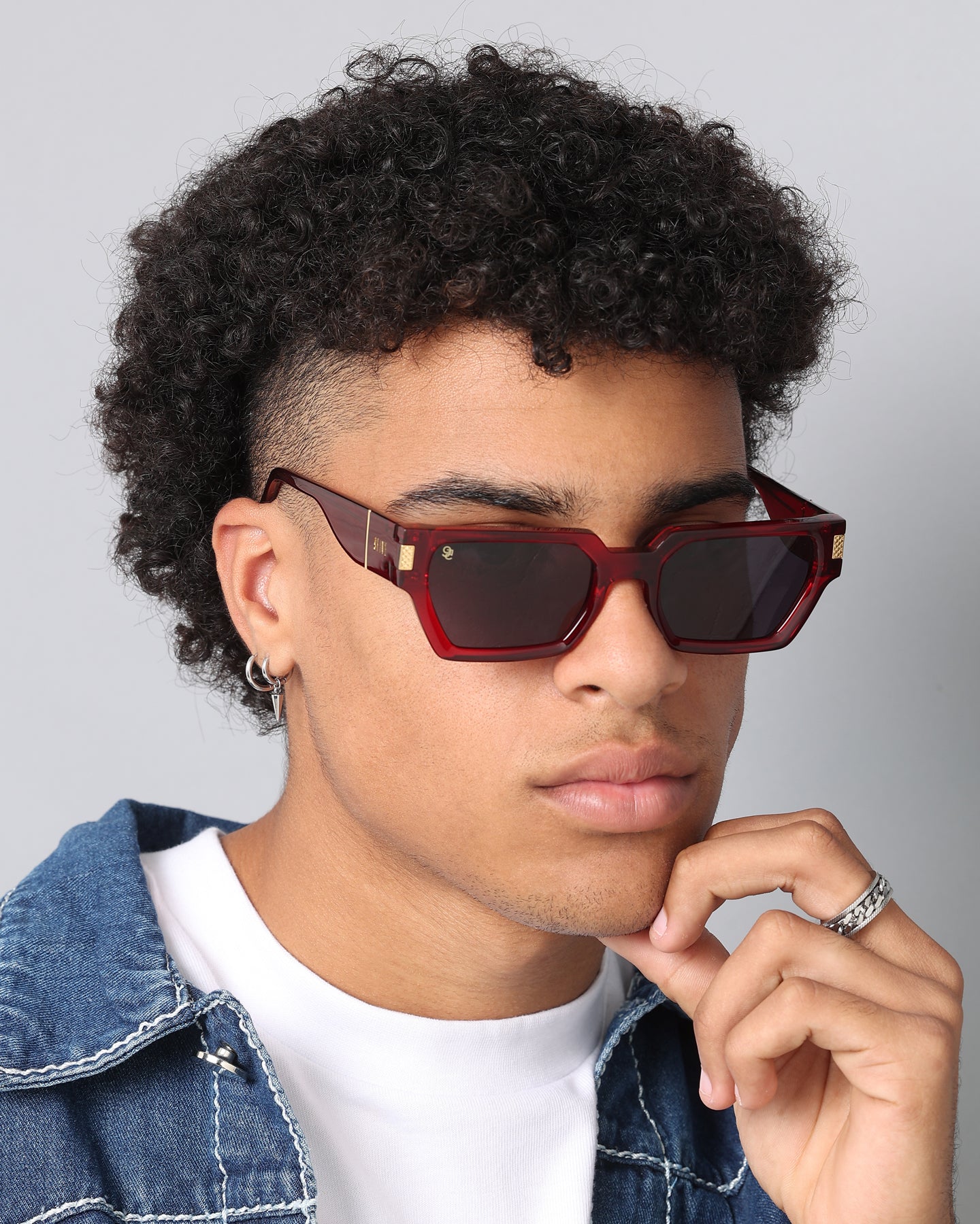 9FIVE Locks Sunglasses for Men & Women - Polarized UV Protection Aviator Style Shades in Maroon - Perfect for Driving, Outdoor Sports & Fashion Accessories