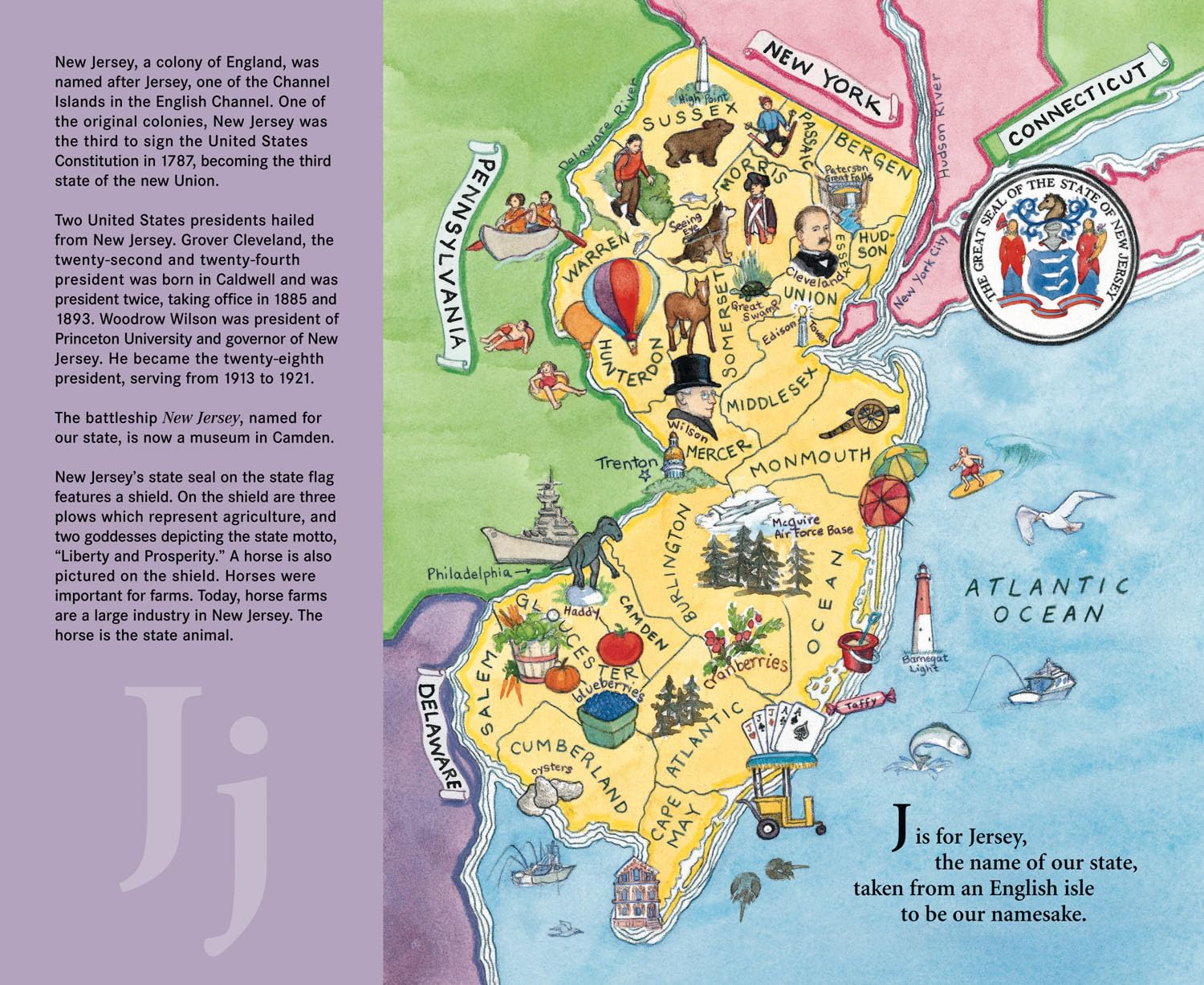 G is for Garden State: A New Jersey Alphabet Book | Discover America State by State | Educational Kids Book for NJ History & Geography Learning | Perfect for Classroom & Homeschool Use