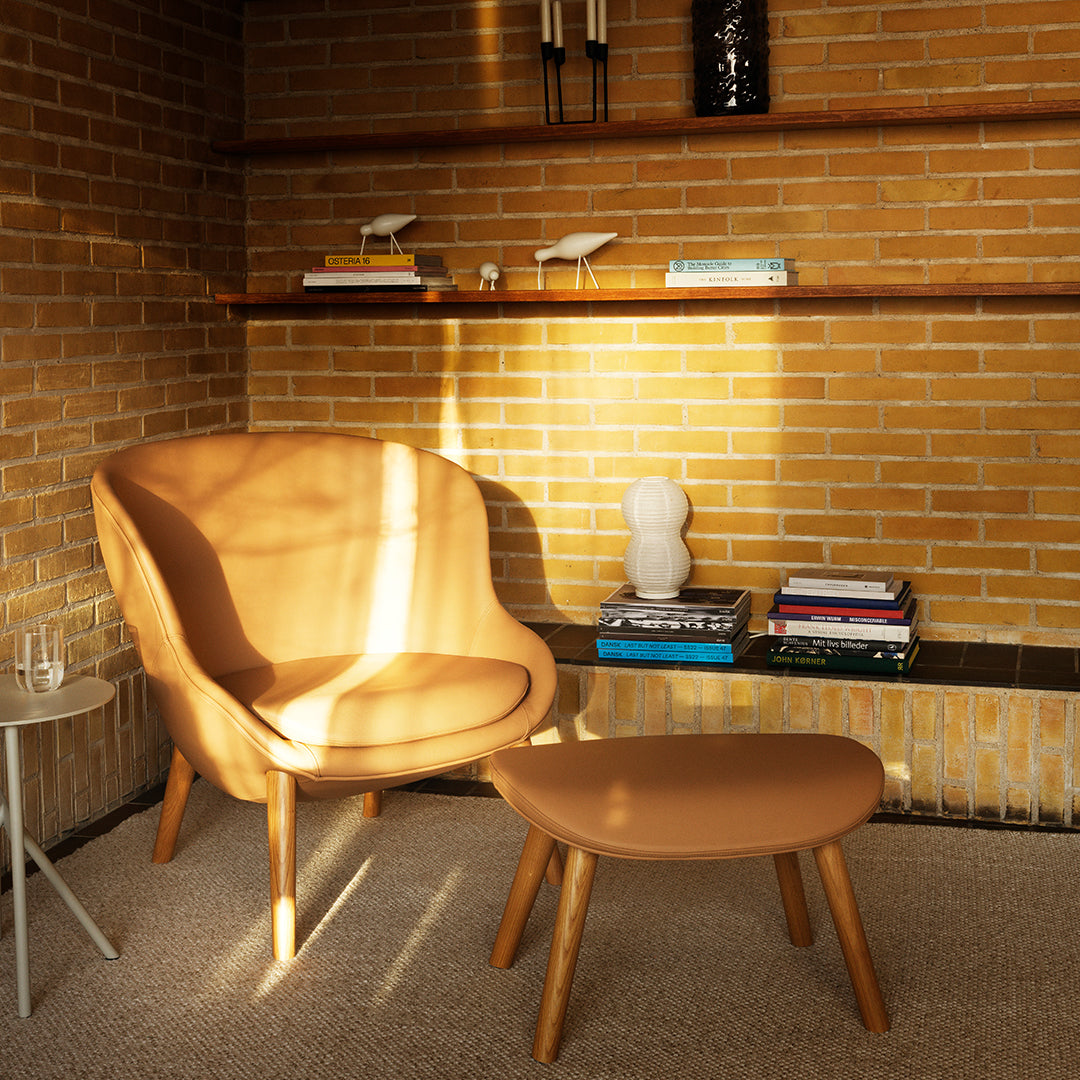 Simon Legald Hyg Footstool by Normann Copenhagen - Modern Minimalist Footrest for Living Room, Bedroom, or Office - Ergonomic Comfort for Relaxing & Reading