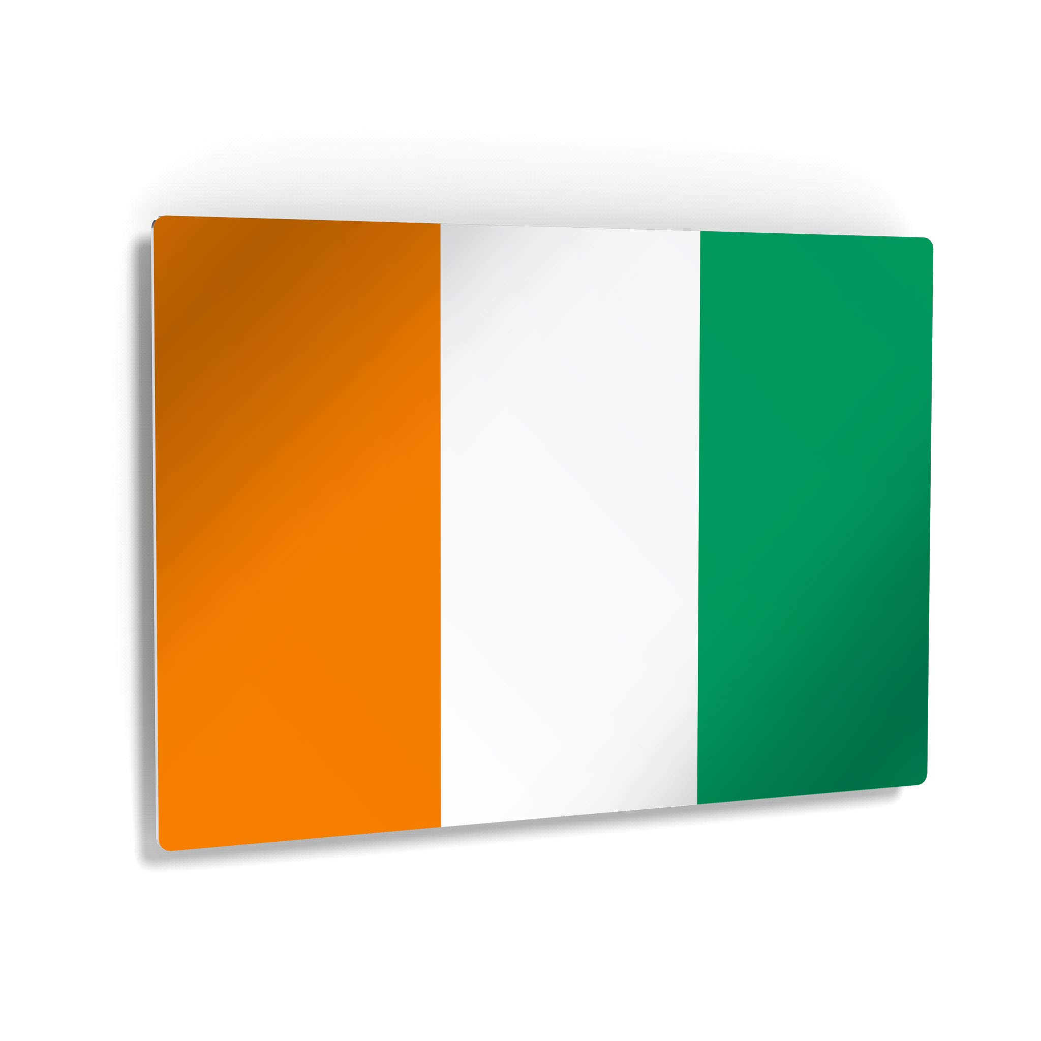 Ivory Coast Flag Metal Wall Art - 20x30 Inch Ready to Hang Home Decor for Office, Living Room, Dorm, Bedroom & Man Cave | Modern Made in USA Wall Print for Sports Club & Bar Decor