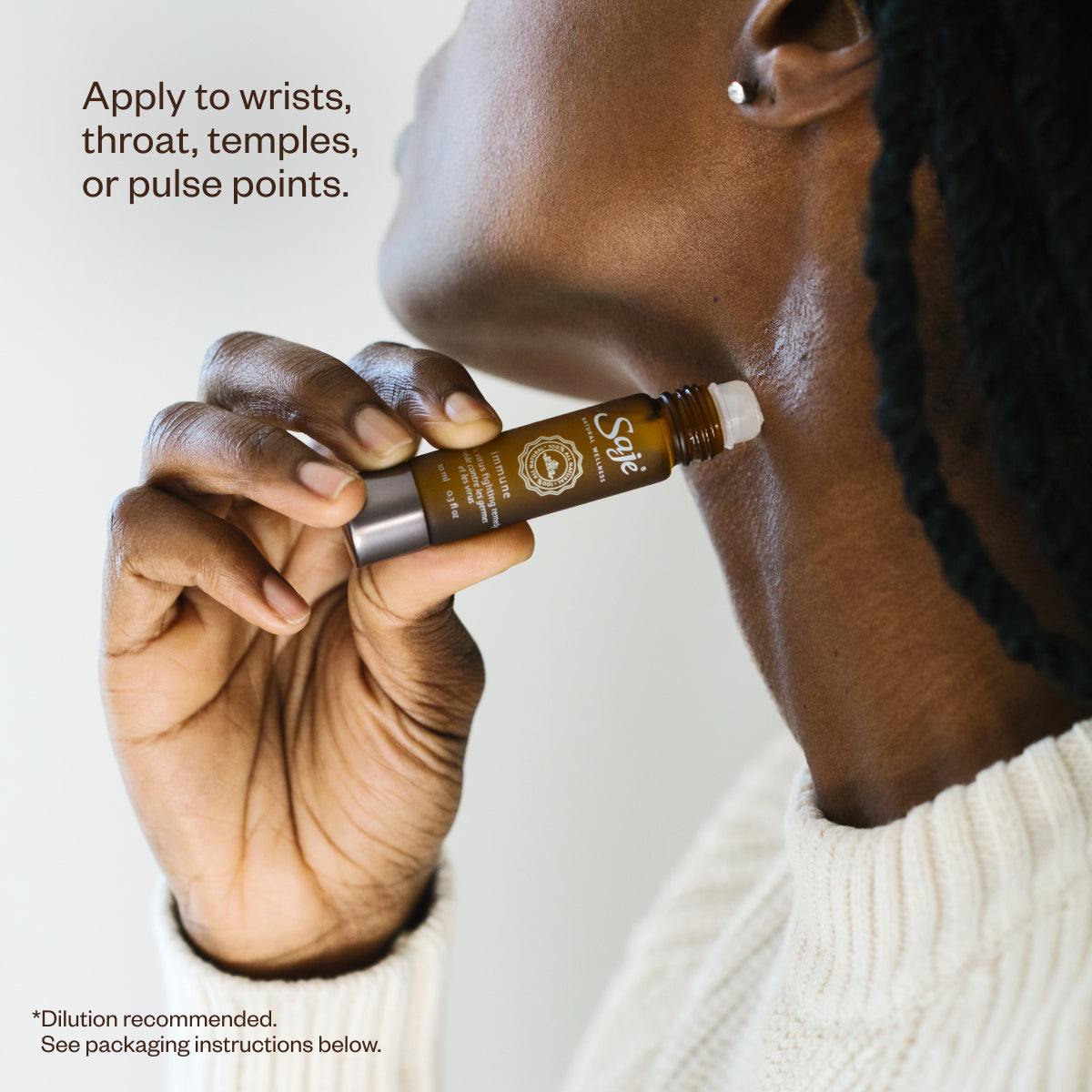Immune Support Essential Oil Roll-On - Natural Remedy for Cold & Flu Relief - Perfect for Travel, Work & Home Use