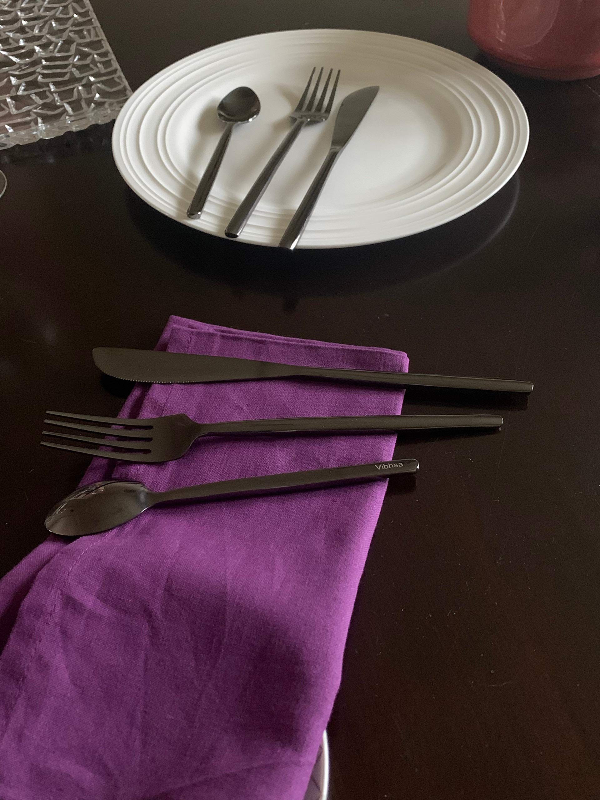 Premium 18-Piece Stainless Steel Flatware Set - Dinner Knives, Forks & Teaspoons - Elegant Cutlery for Dining, Parties & Gifting