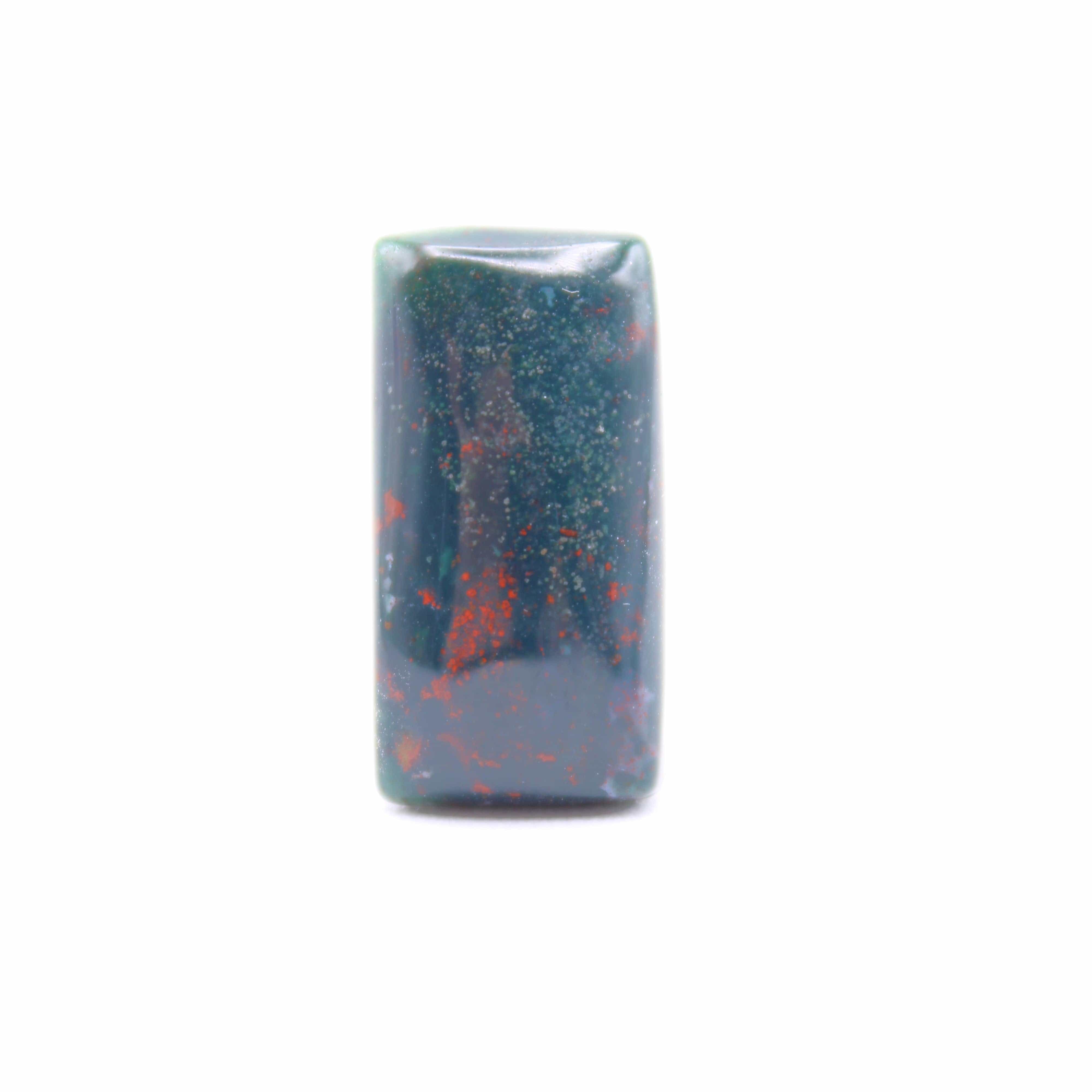 Natural Bloodstone Cabochon Gemstone for Jewelry Making - Healing Stone for Meditation, Energy Balance & Protection - Perfect for Rings, Pendants & Bracelets