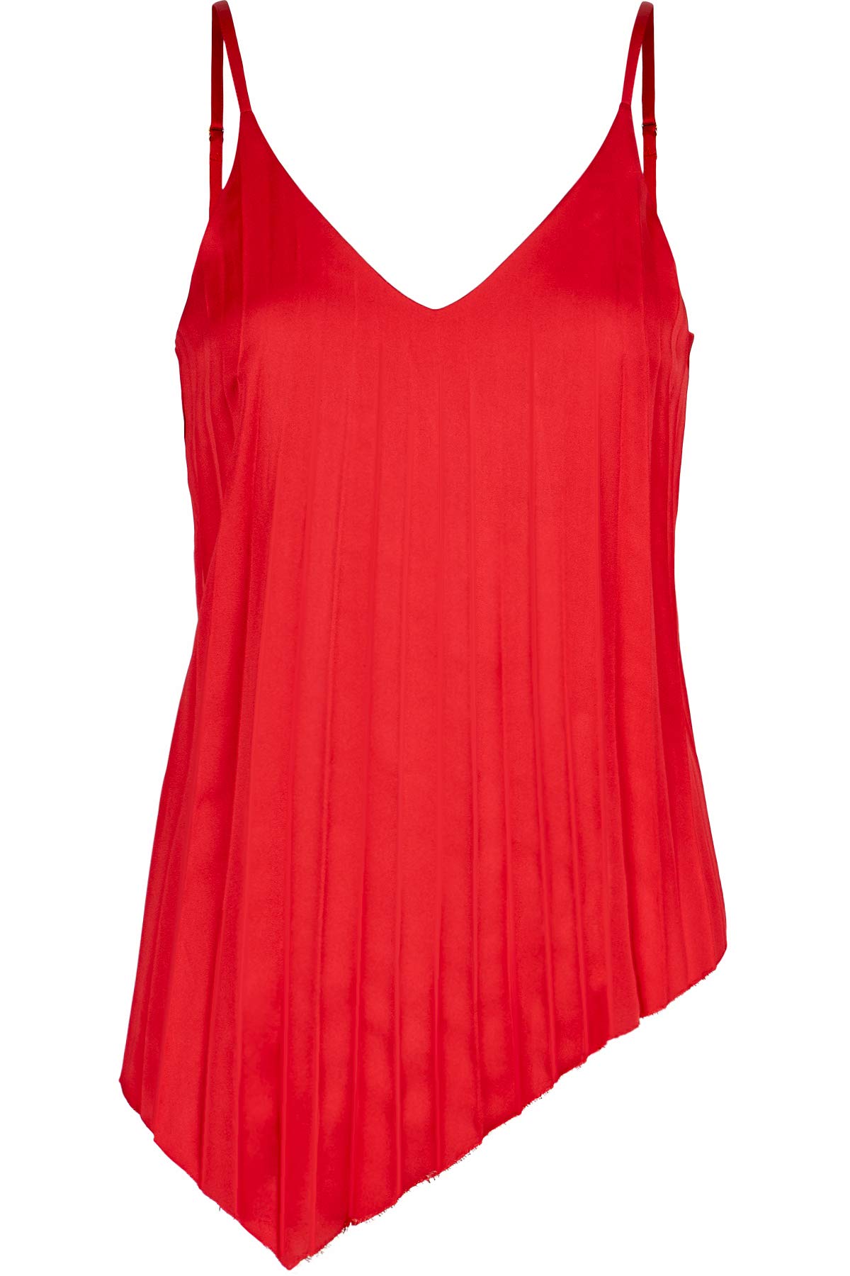 Bishop & Young Women's Knife Pleat Camisole - Soft Stretch Tank Top for Layering, Casual Wear & Office Outfits