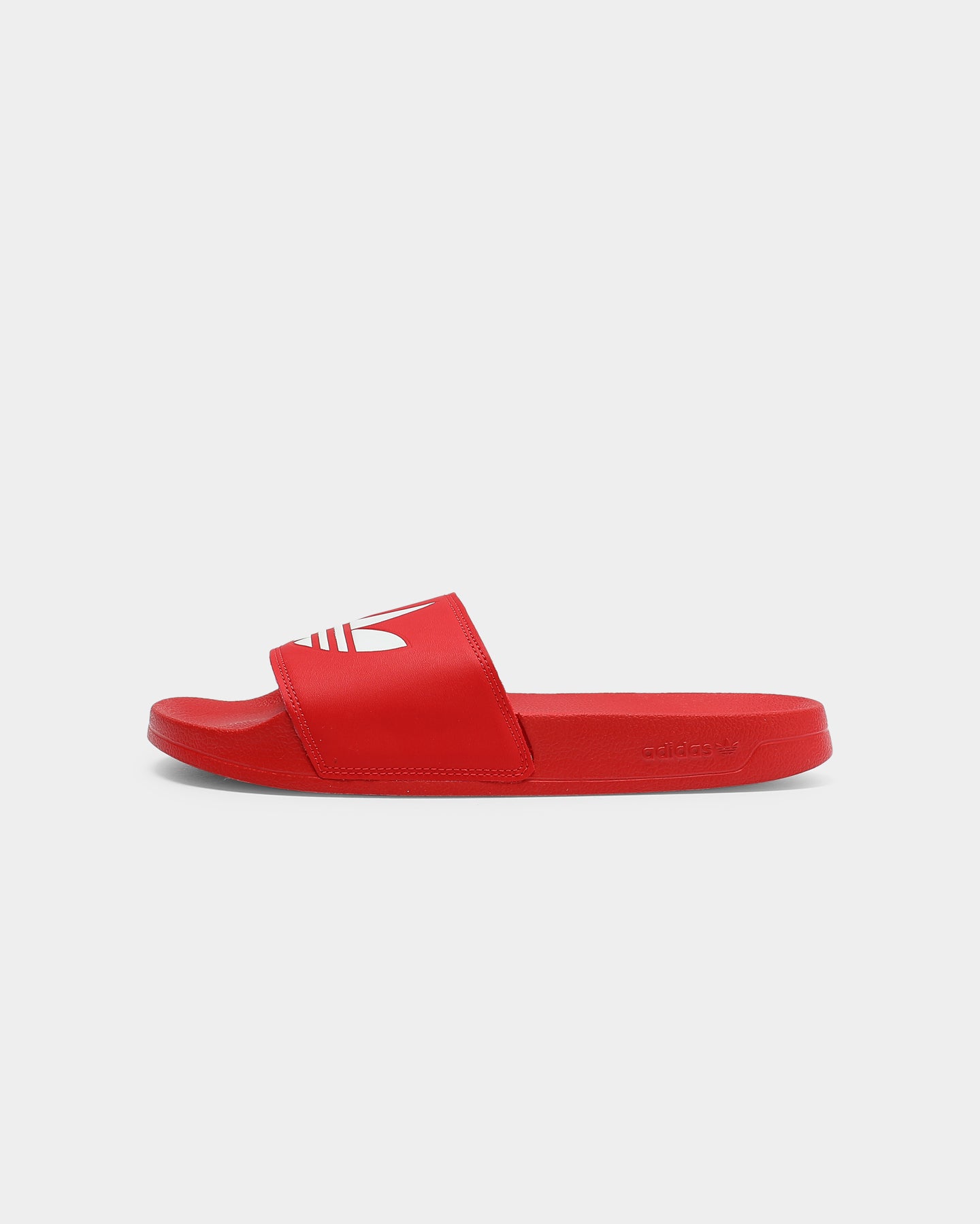 Adidas Adilette Lite Slides - Comfortable Men's & Women's Sandals in Scarlet/White - Perfect for Pool, Beach, Gym & Casual Wear