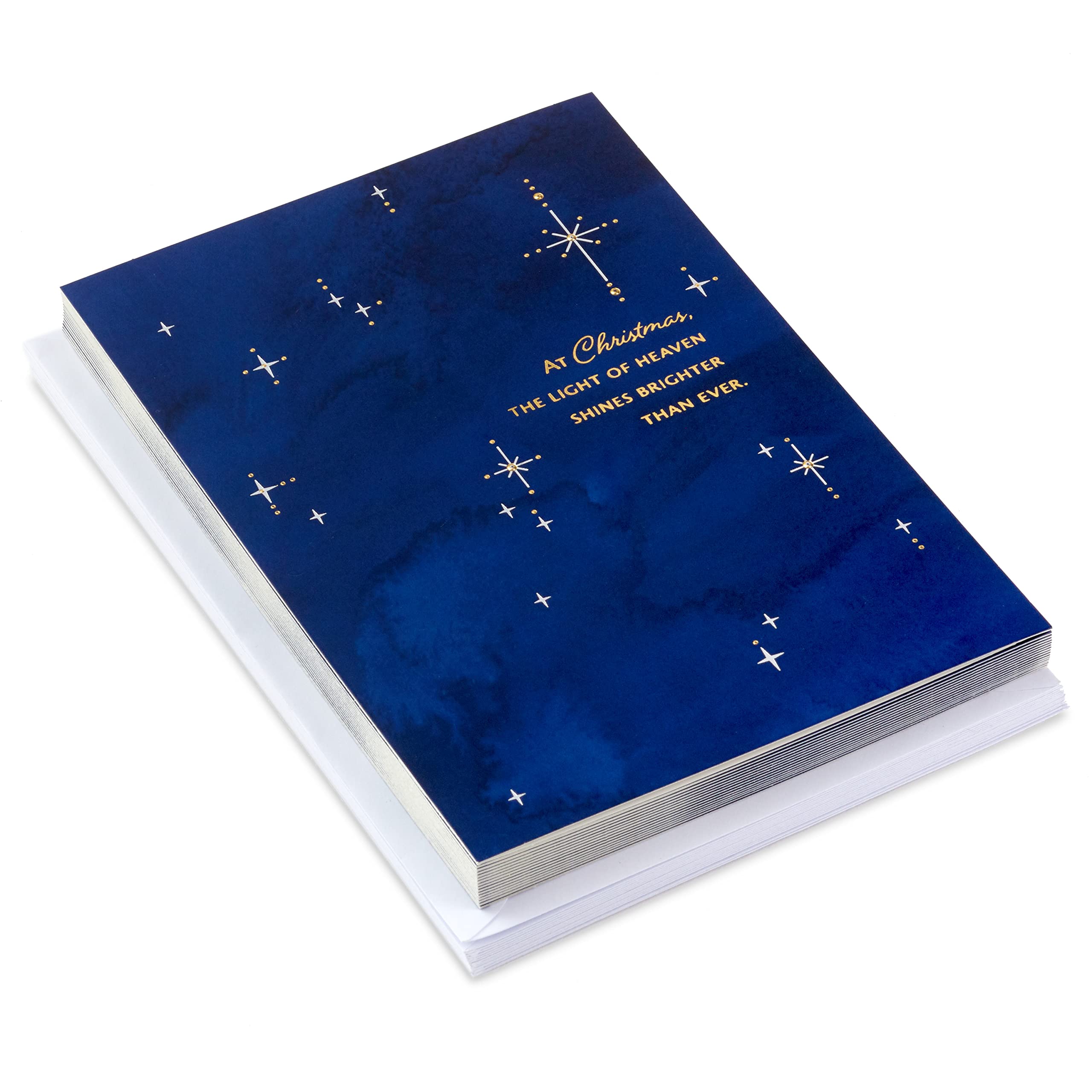 Hallmark Religious Boxed Christmas Cards - Light of Heaven (16 Cards with Envelopes) for Holiday Greetings, Church Events & Christian Celebrations