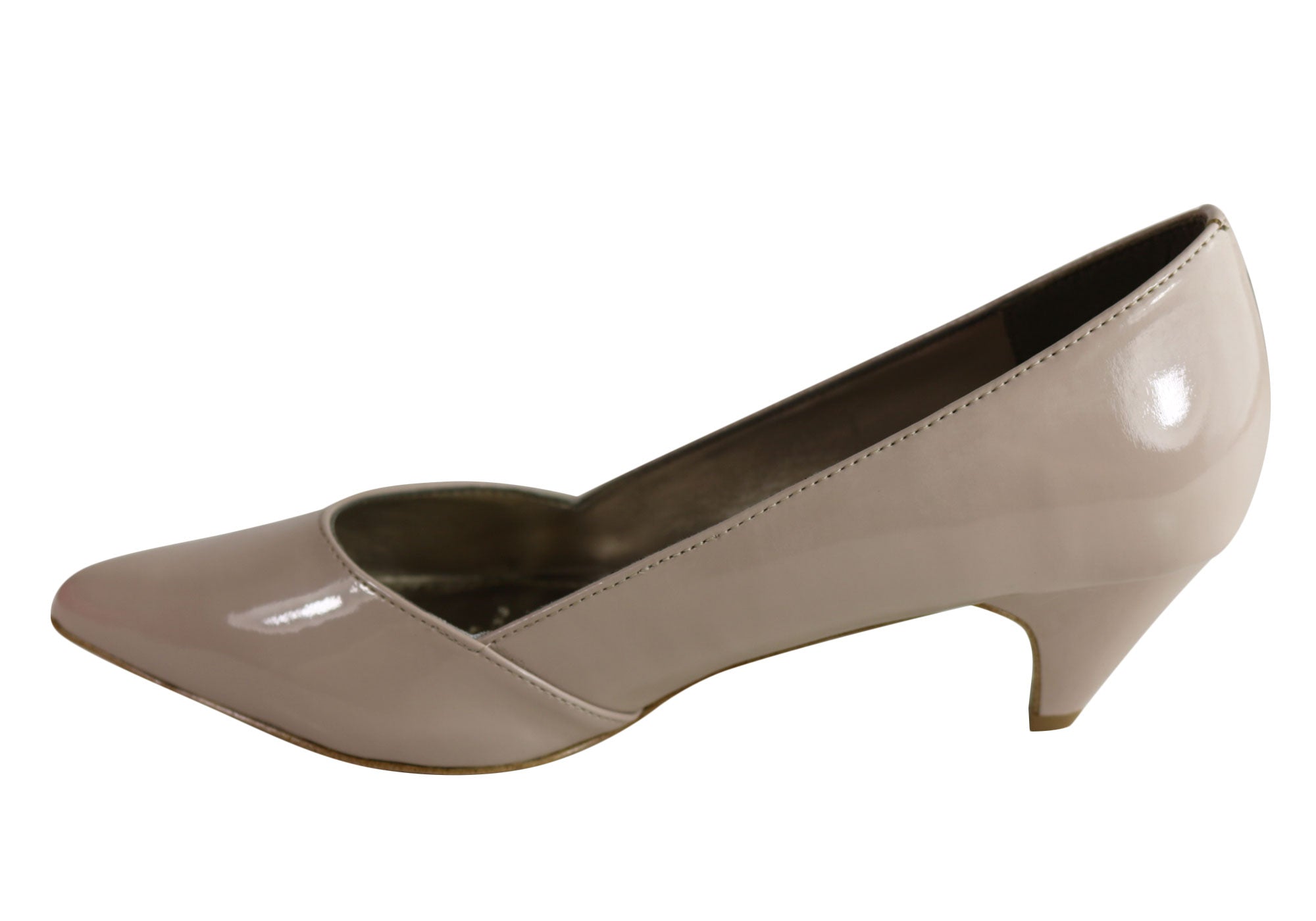 Bonbons Trump Women's Comfortable Mid Heel Pointed Toe Pump Shoes - Elegant Office & Party Dress Shoes for Professional Women