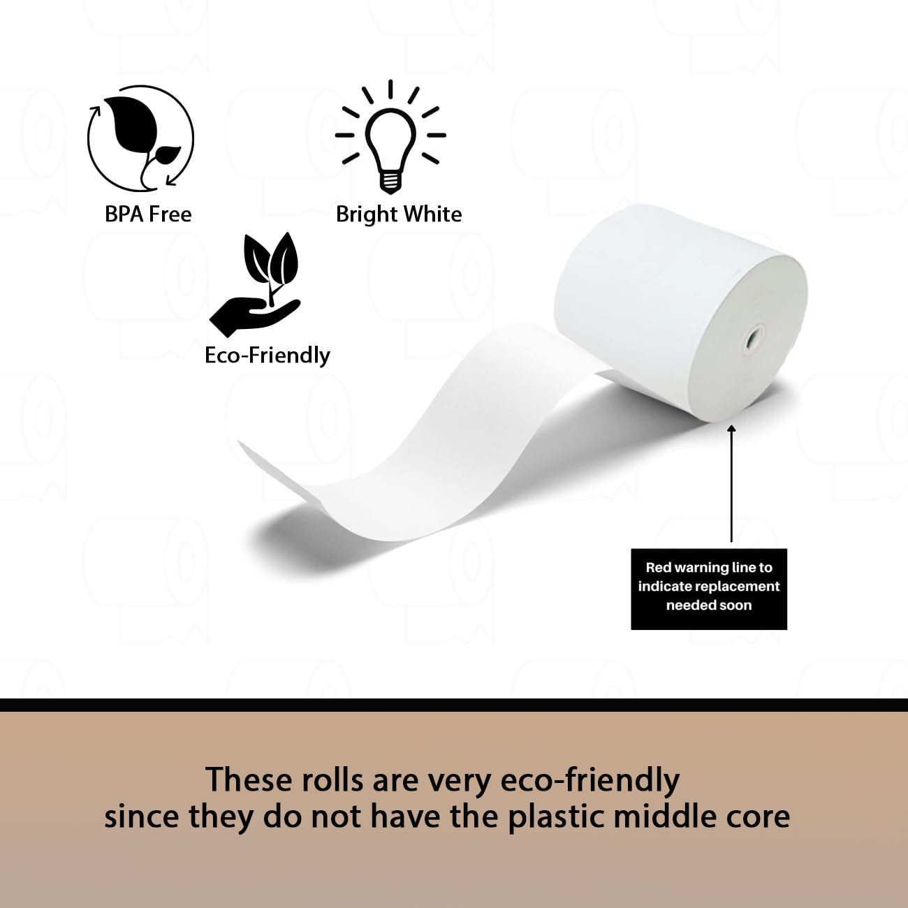 3 1/8 x 190 Thermal Receipt Paper Rolls - Compatible with Clover, Square, Toast POS Systems & TM-T88/TSP Printers (30 Rolls) - Ideal for Retail Stores, Restaurants & Small Businesses