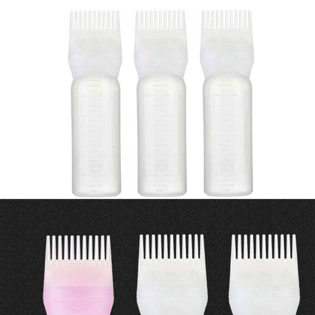 FOMIYES 3pcs Scalp Comb Applicator Set for Hair Dye & Cleaning | Barber Styling Tools