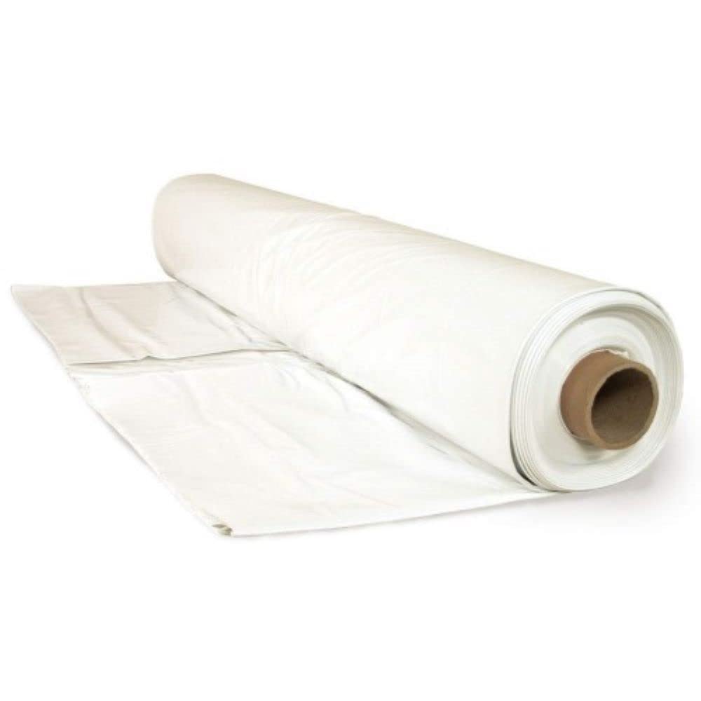 2.4 Mil White Plastic Sheeting - Durable Greenhouse Film, Overwintering Cover for Plants - 16' x 150' - Farm Plastic Supply - Perfect for Crop Protection, Cold Weather Gardening & Greenhouse Applications