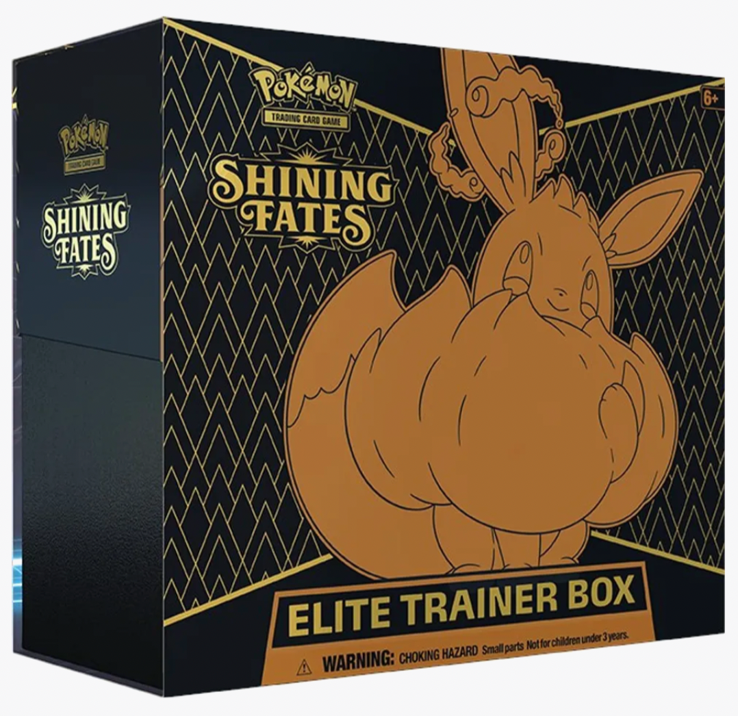 Pokemon Shining Fates Elite Trainer Box ETB - Premium Collectible Card Set for Trading & Battles | Perfect for Pokemon TCG Players, Collectors & Gift Giving