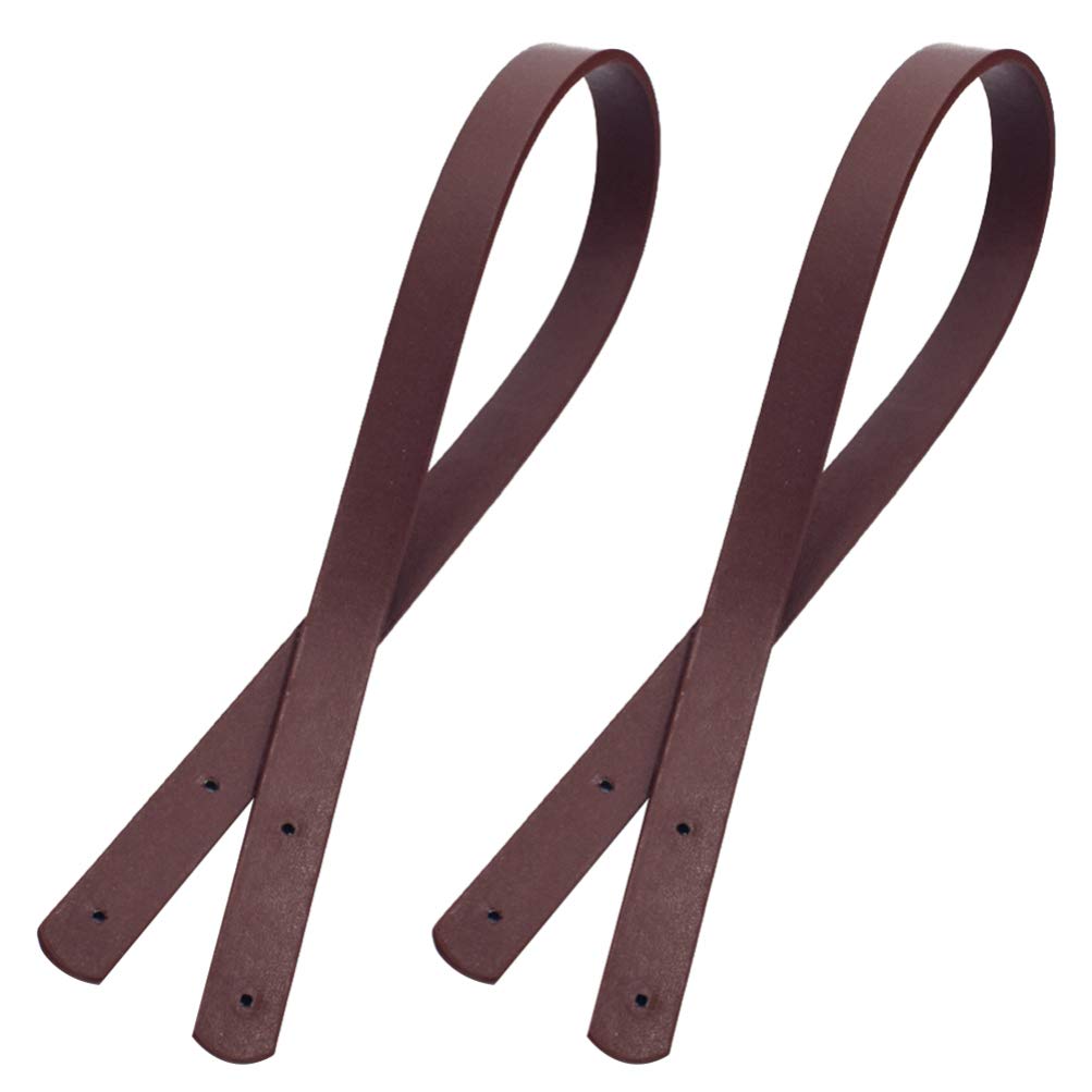 EXCEART 2PCS Leather Handbag Replacement Handles - 60CM Purse Strap for Handbags, Coin Bags & Wallets - Durable Shoulder Bag Accessories for Women's Fashion & DIY Repair Projects
