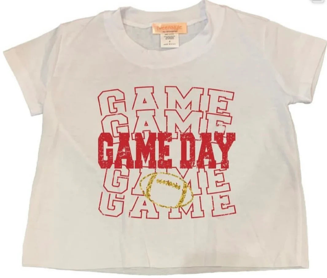 Girls' Gameday Stack Top - Comfortable & Stylish Sports Bra for Cheerleading, Dance & Workouts - Perfect for School Spirit Days & Team Events