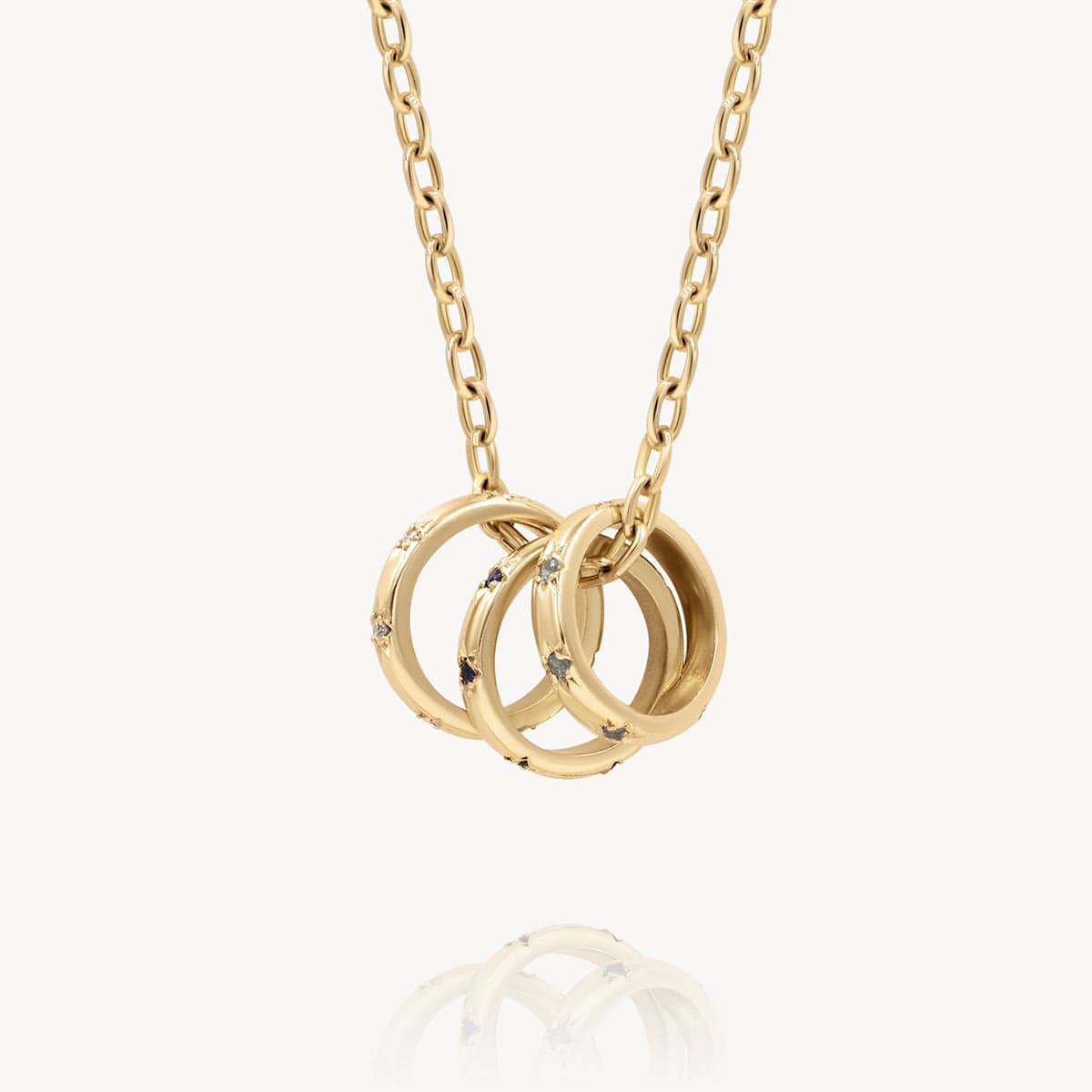 Starburst Birthstone Ring Charm Necklace - Dainty Gold/Silver Pendant for Women - Perfect Gift for Birthday, Anniversary & Mother's Day Jewelry