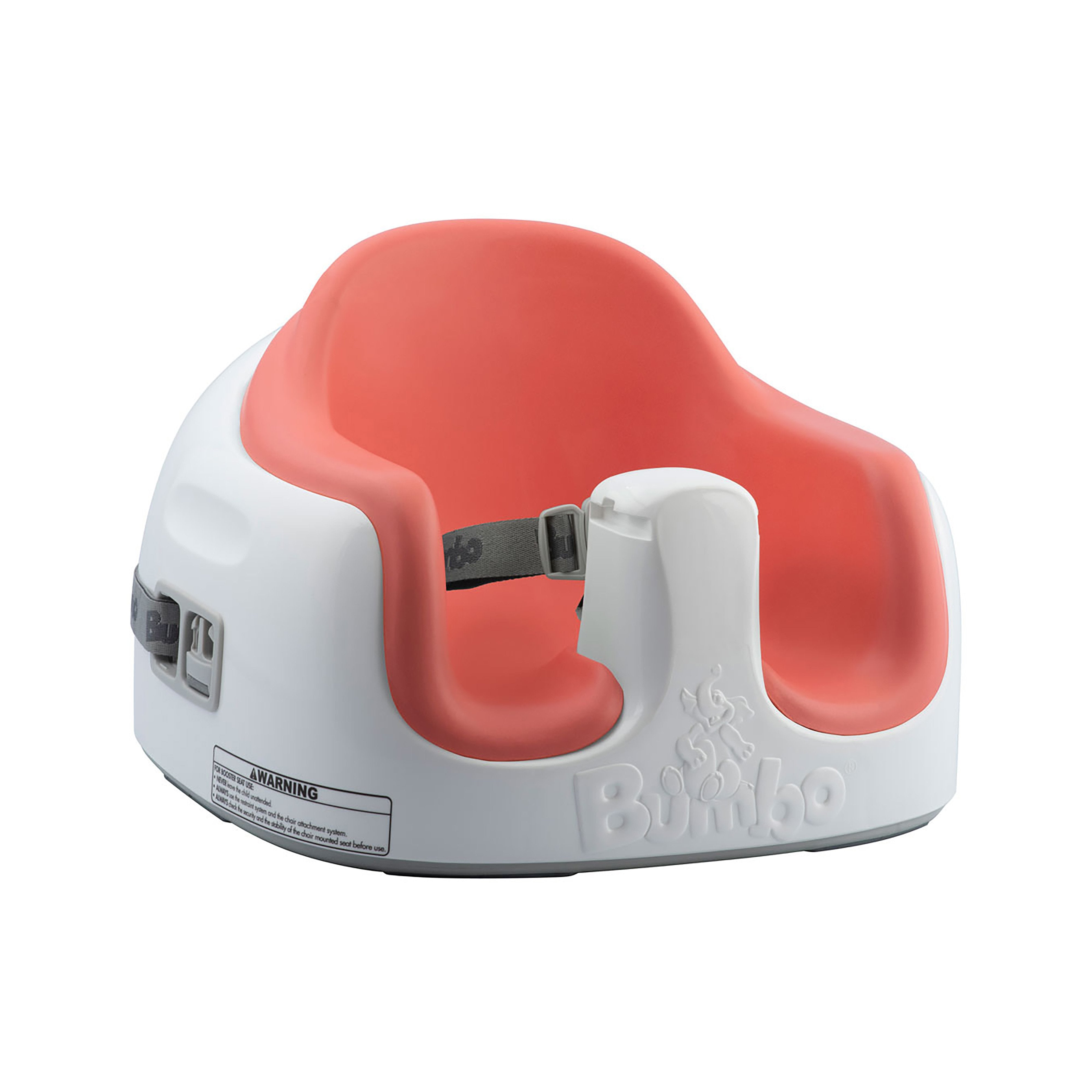 Bumbo Multi Seat Baby Floor Sitter - Coral Color | Support for 3-12 Months Infants | Perfect for Playtime, Learning & Feeding | Indoor & Outdoor Use