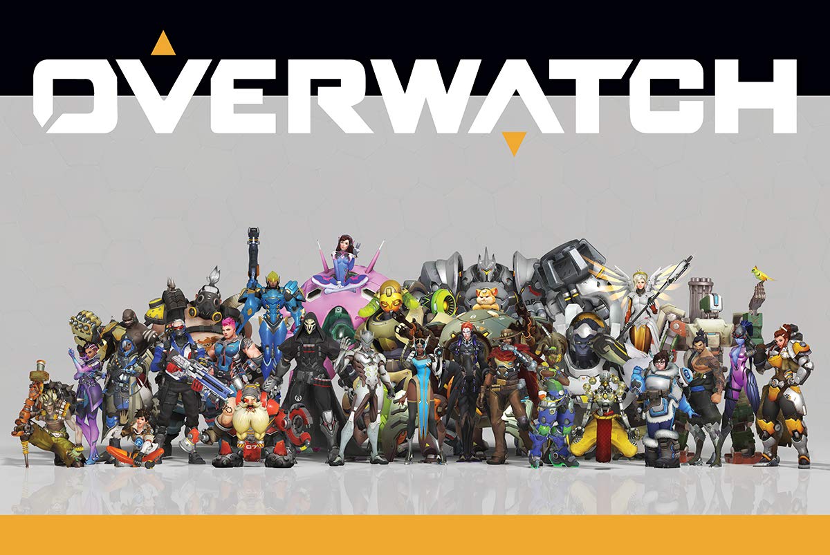 Overwatch Game Poster 24x36in - Perfect for Gamer Room Decor