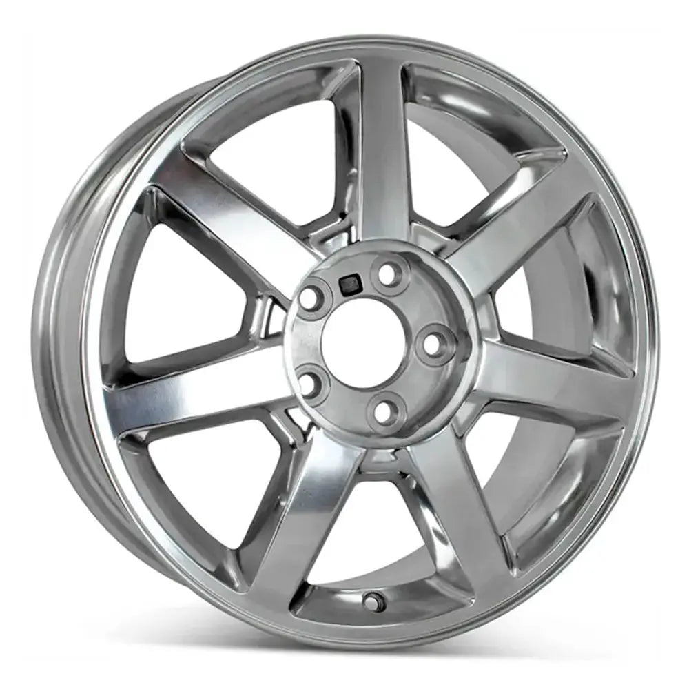17 Inch Cadillac STS Wheel Replacement - Polished Replica Rim 4610 9596894 for Luxury Car Upgrades & Custom Styling