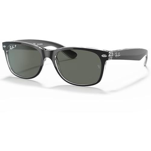 Matte Black on Transparent Frame |Polarized Polarized Green Classic G-15 Lens