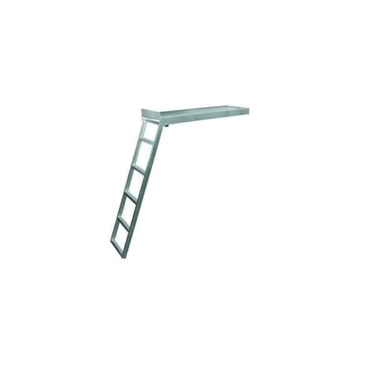 JIF Marine CSD1 Under Deck Pontoon Boat Ladder - Heavy Duty Aluminum Boarding Ladder for Boats, Docks & Watercraft | Perfect for Swimming, Fishing & Water Sports