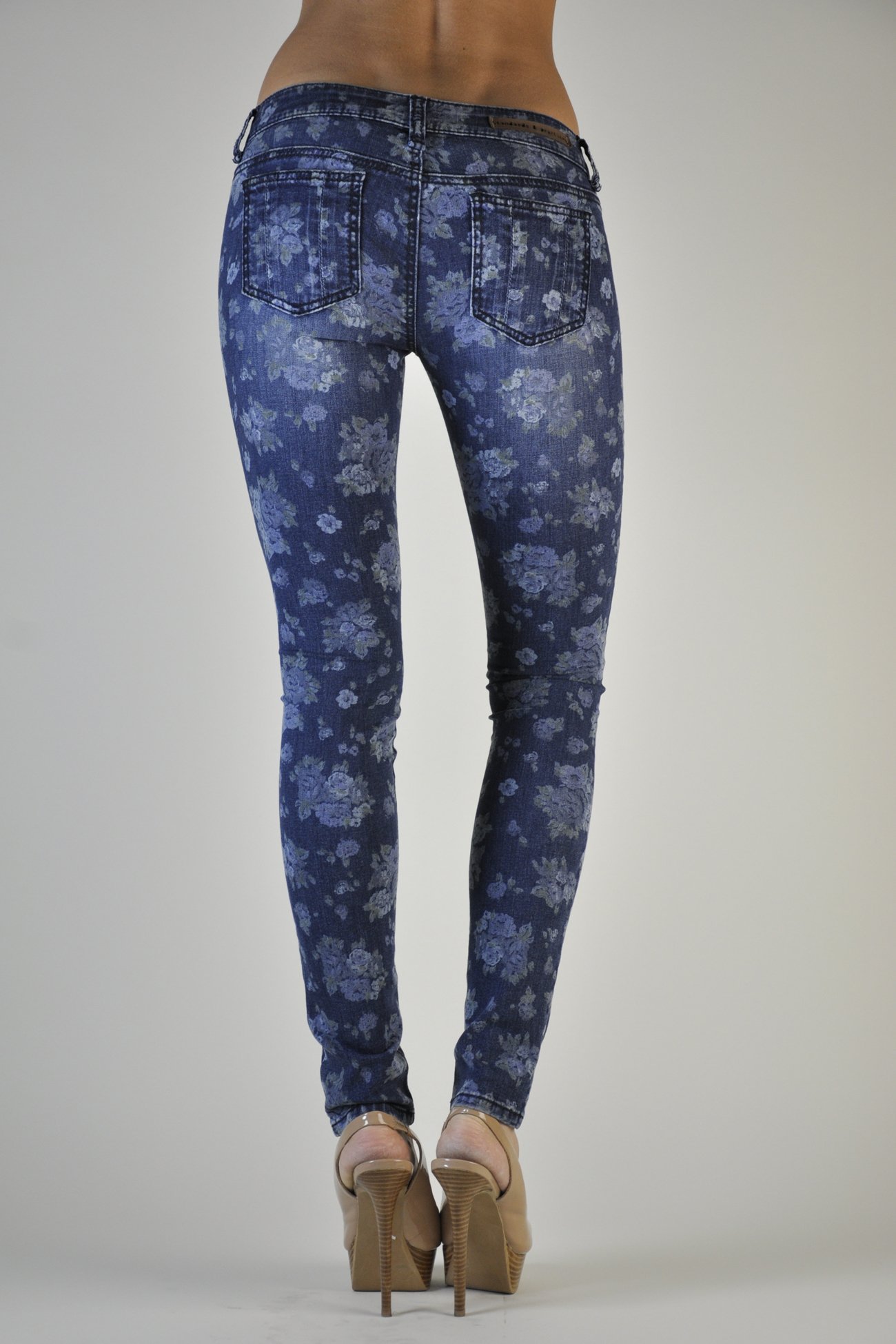 Premium Women's Stretch Denim Jeans with Rose Floral Design | Stone Wash Comfort Fit | Perfect for Casual Wear, Date Night & Office Outfits