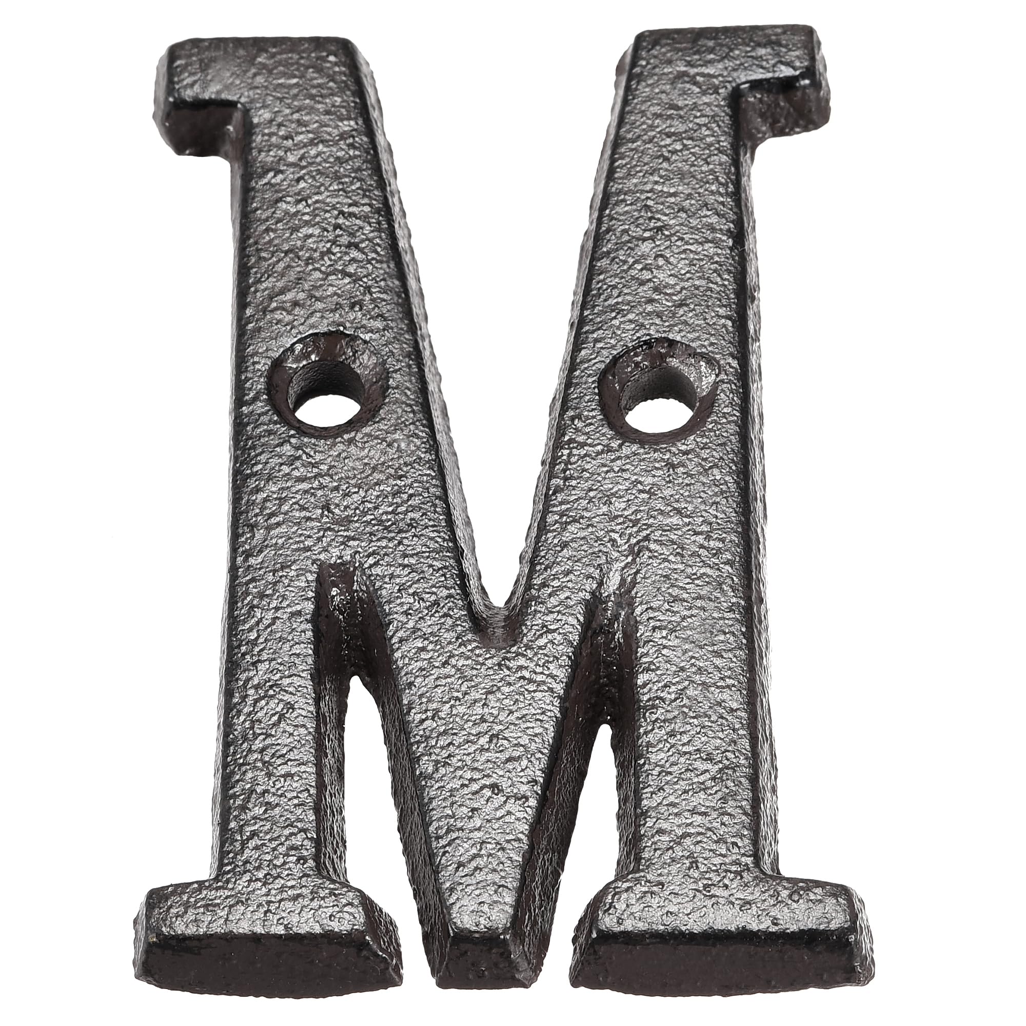 3 Inch Cast Iron Letter M - House Letter for Home, Hotel, Mailbox & Address Sign - Durable Outdoor Decorative Lettering for Porch, Garden & Wall Decor