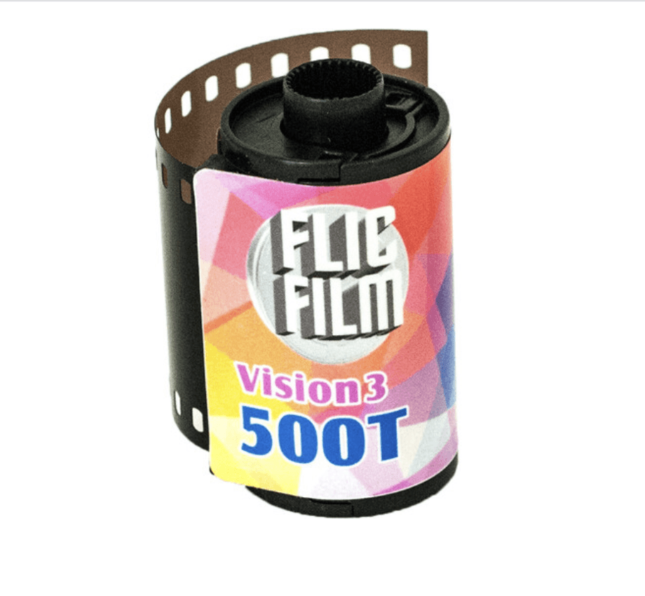 Flic Film Vision3 500T 135 36 Exposure Cine Film Roll - Professional Cinematic Photography for Movies, Short Films & Creative Projects