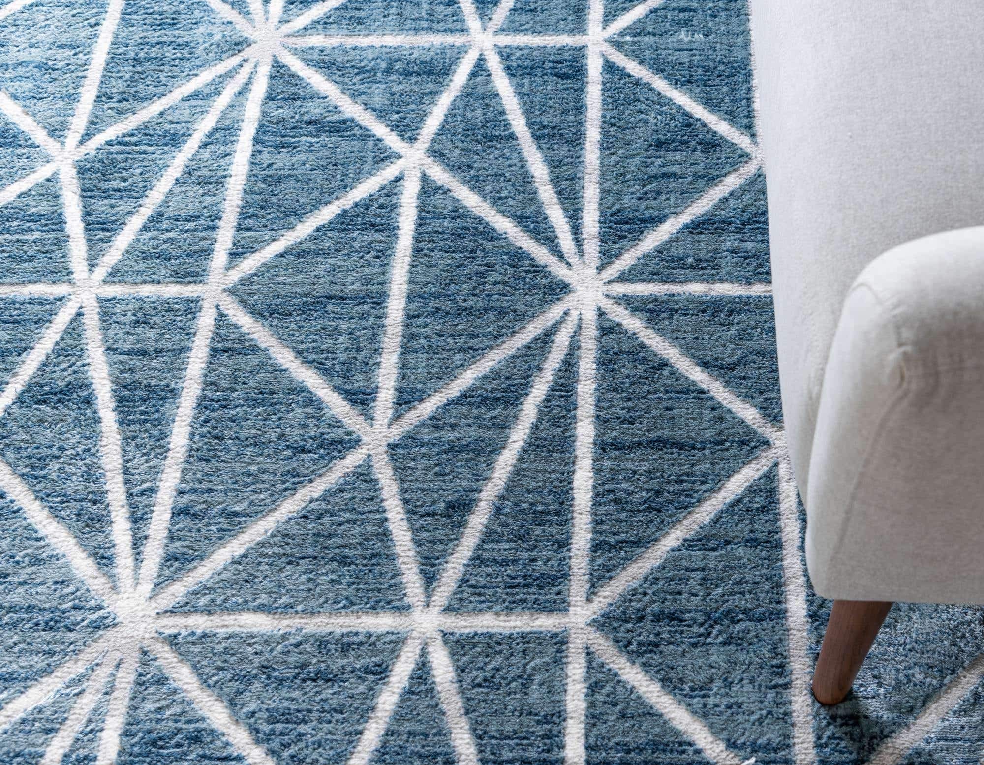 Unique Loom Matrix Trellis Collection Area Rug - Geometric Design 9' x 12' 2