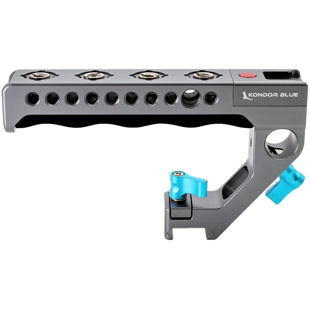 Kondor Blue Camera Cage Remote Trigger Top Handle - Space Gray | Ergonomic Grip for DSLR & Mirrorless Cameras | Perfect for Vlogging, Filmmaking & Photography
