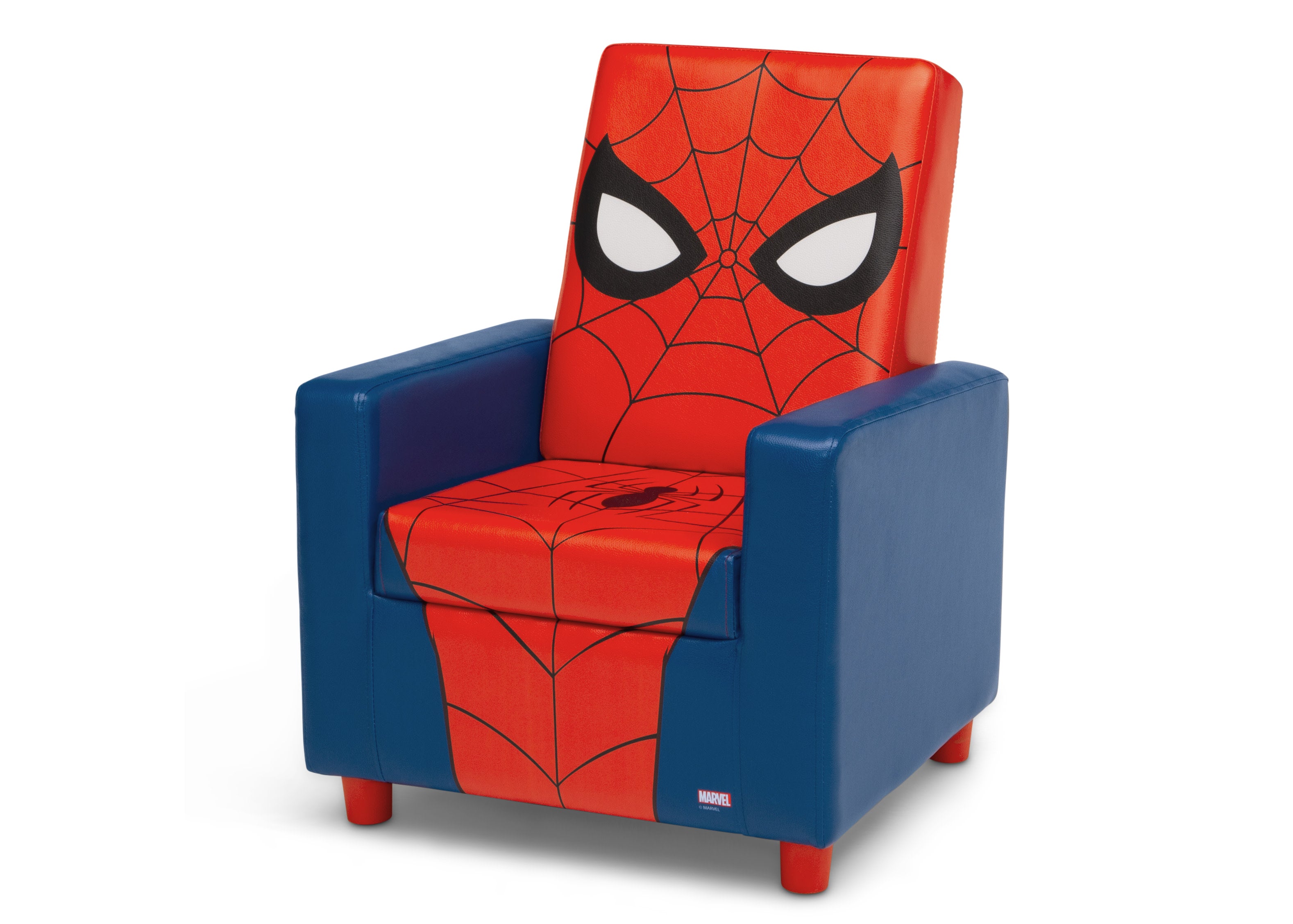 Spider-Man High Back Upholstered Gaming Chair for Adults - Ergonomic Office Desk Chair with Lumbar Support - Perfect for Gaming, Working & Home Theater Seating
