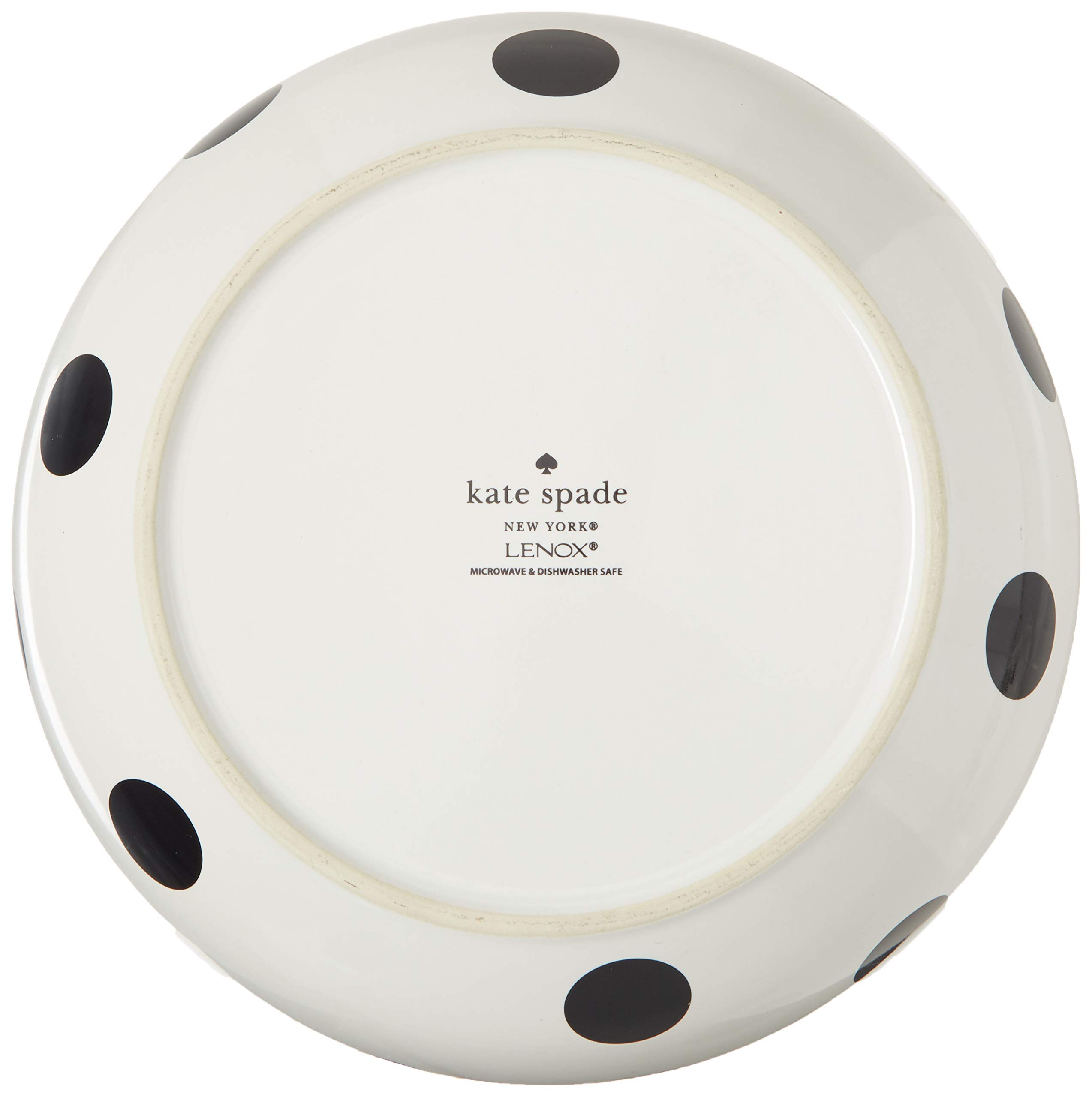 Kate Spade New York Deco Dot Pasta Bowl - White Ceramic Serving Bowl for Pasta, Salad & Soup | Elegant Dinnerware for Home Dining & Entertaining