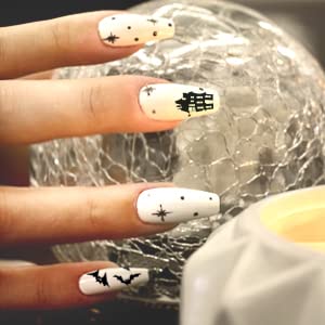 Abodhu 500 Pcs Acrylic French Tip Nail Kit - Square Half Cover False Nails with Glue, Nail Files, Clipper & Storage Case - 10 Sizes for Salon & Home DIY Manicure - Perfect for Nail Art, Parties, Weddings & Special Occasions