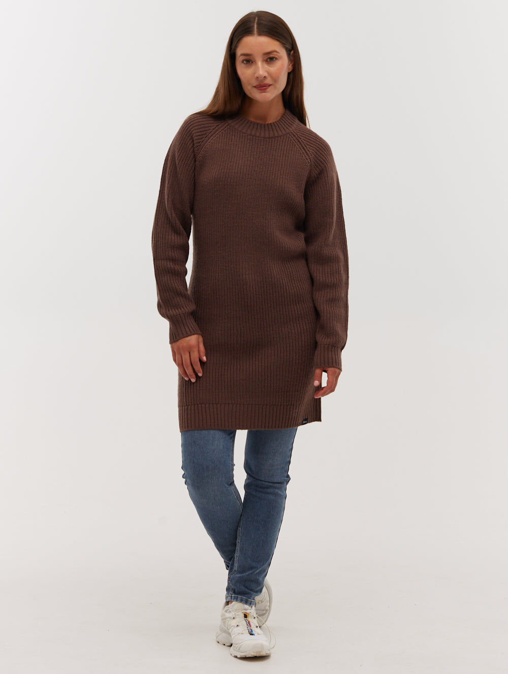 Karlie Rib Knit Sweater Dress for Women - Cozy Long Sleeve Bodycon Mini Dress - Perfect for Fall Winter, Date Night & Office Wear