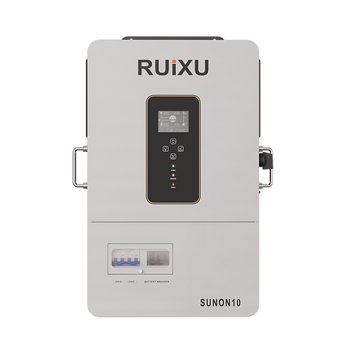 RUiXU 10kW Off Grid Solar Inverter - UL1741 Certified Single/Split Phase Pure Sine Wave Power Converter for Home, RV & Off-Grid Energy Systems