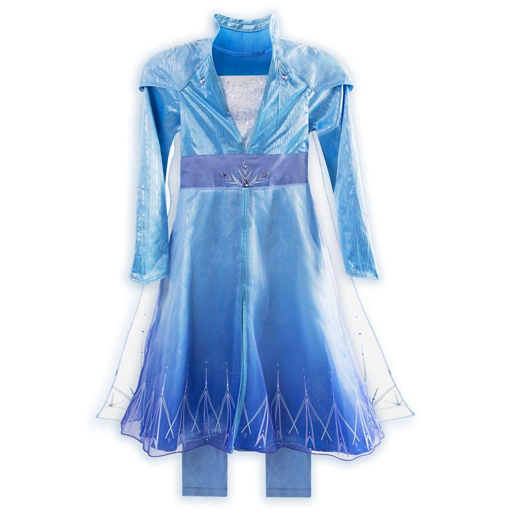 Disney Frozen 2 Elsa Princess Dress Costume for Girls | Kids Halloween Cosplay, Birthday Party Outfit, Pretend Play Dress-Up