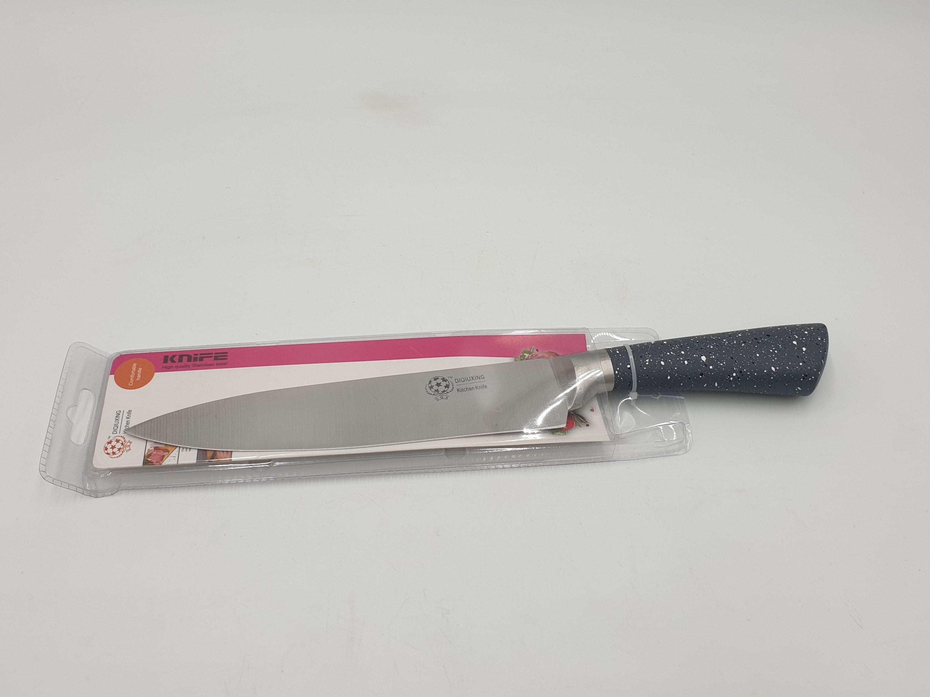 13-Inch Professional Kitchen Knife with Ergonomic Gray Handle - Perfect for Chopping, Slicing, and Dicing Vegetables, Meat, and Fruits