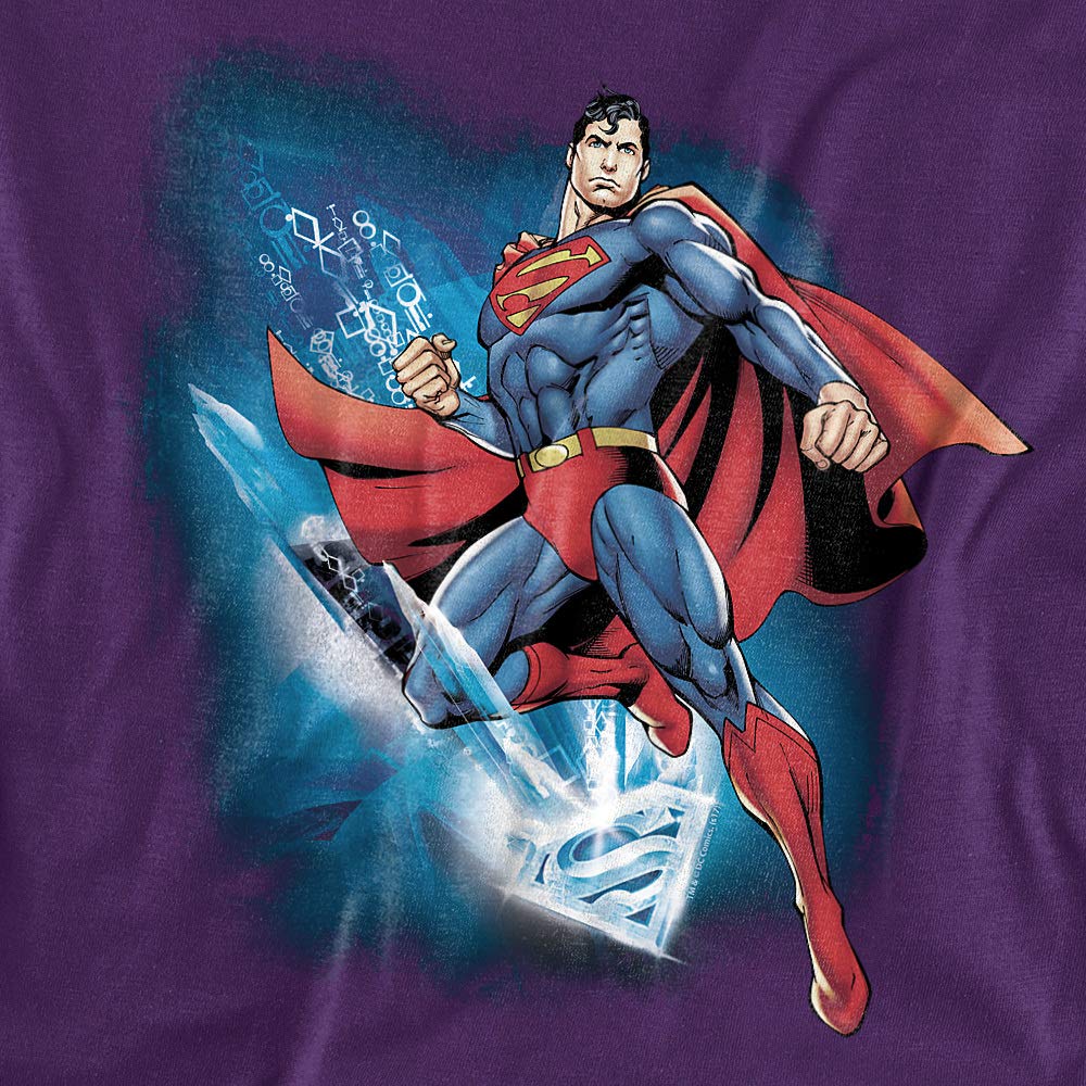 Superman Crystallized Graphic Unisex T-Shirt for Men & Women | Comfortable Cotton Tee for Casual Wear, Cosplay & Superhero Fans