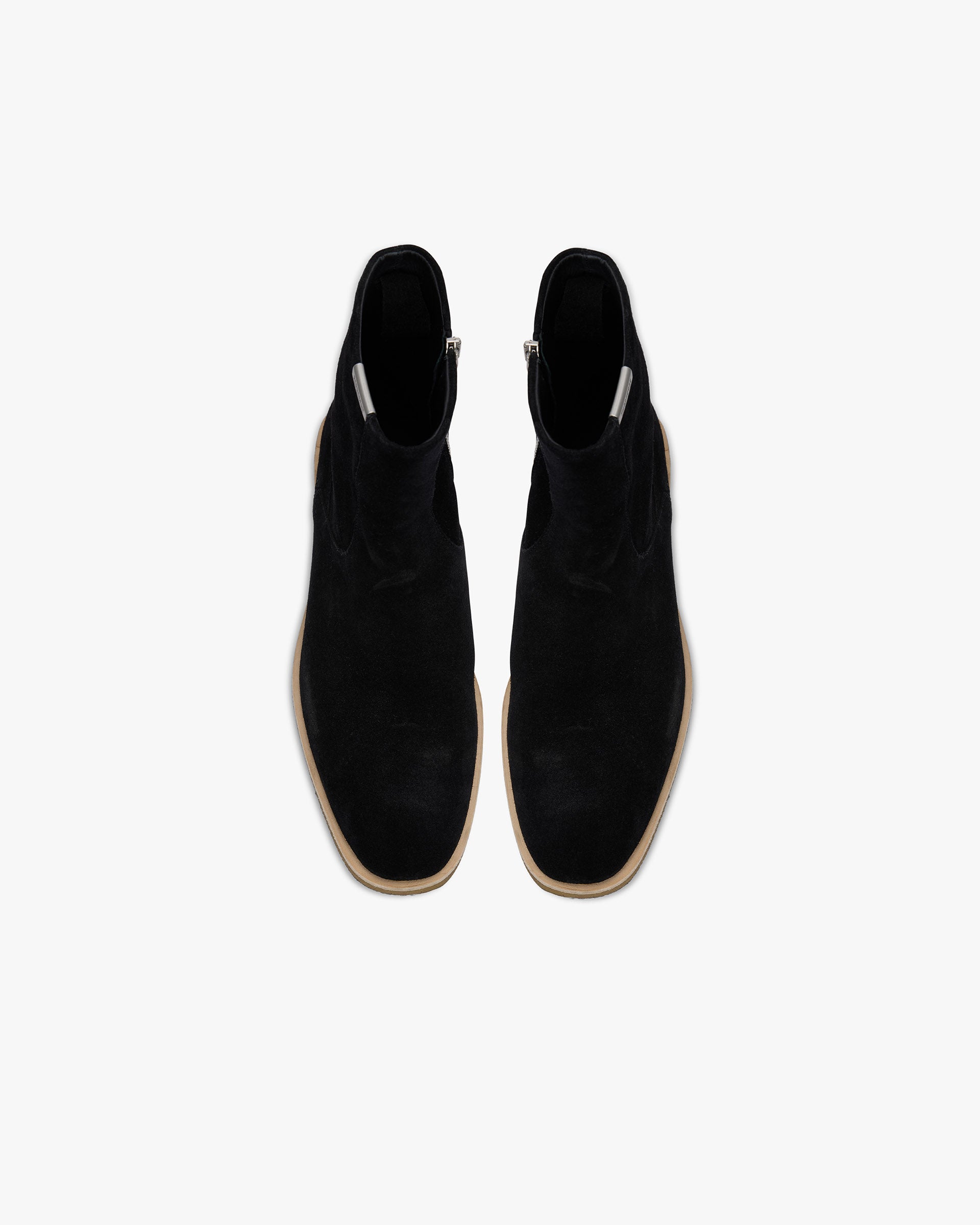 Stylish Black Crepe Chelsea Boots for Men & Women - Perfect for Casual Outfits, Work & Outdoor Adventures