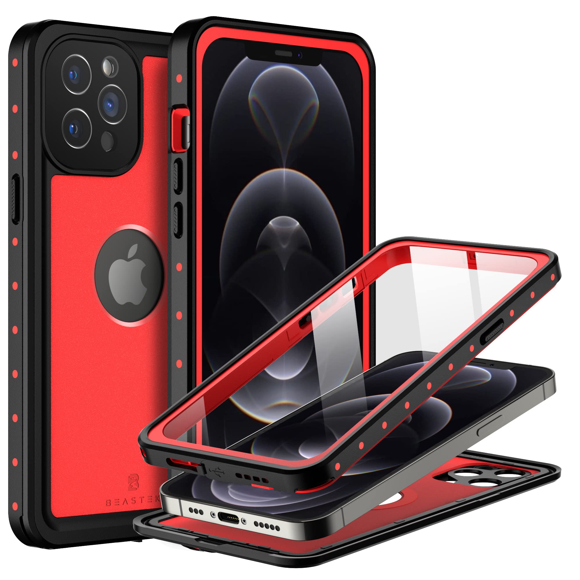 BEASTEK Waterproof Case for iPhone 12 Pro Max (6.7