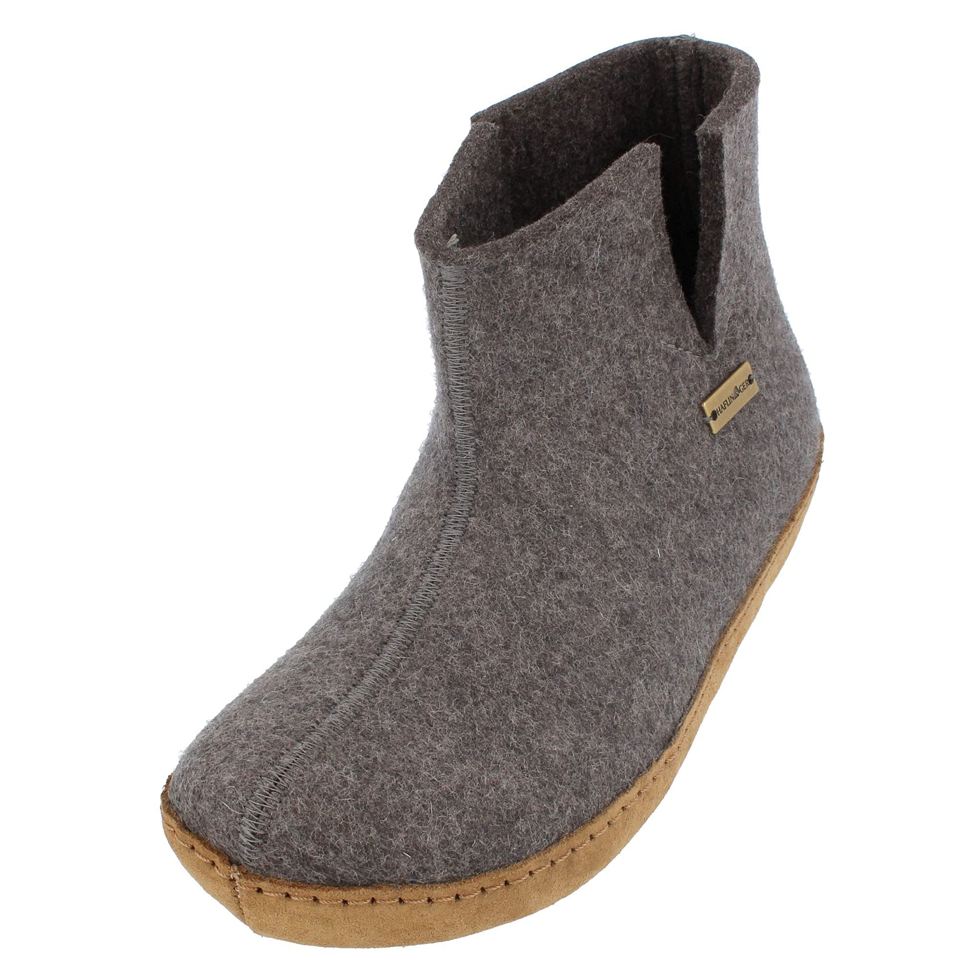 HAFLINGER Men's Wool Slippers - Comfortable Indoor/Outdoor House Shoes for Men - Perfect for Relaxing at Home, Lounging & Errands