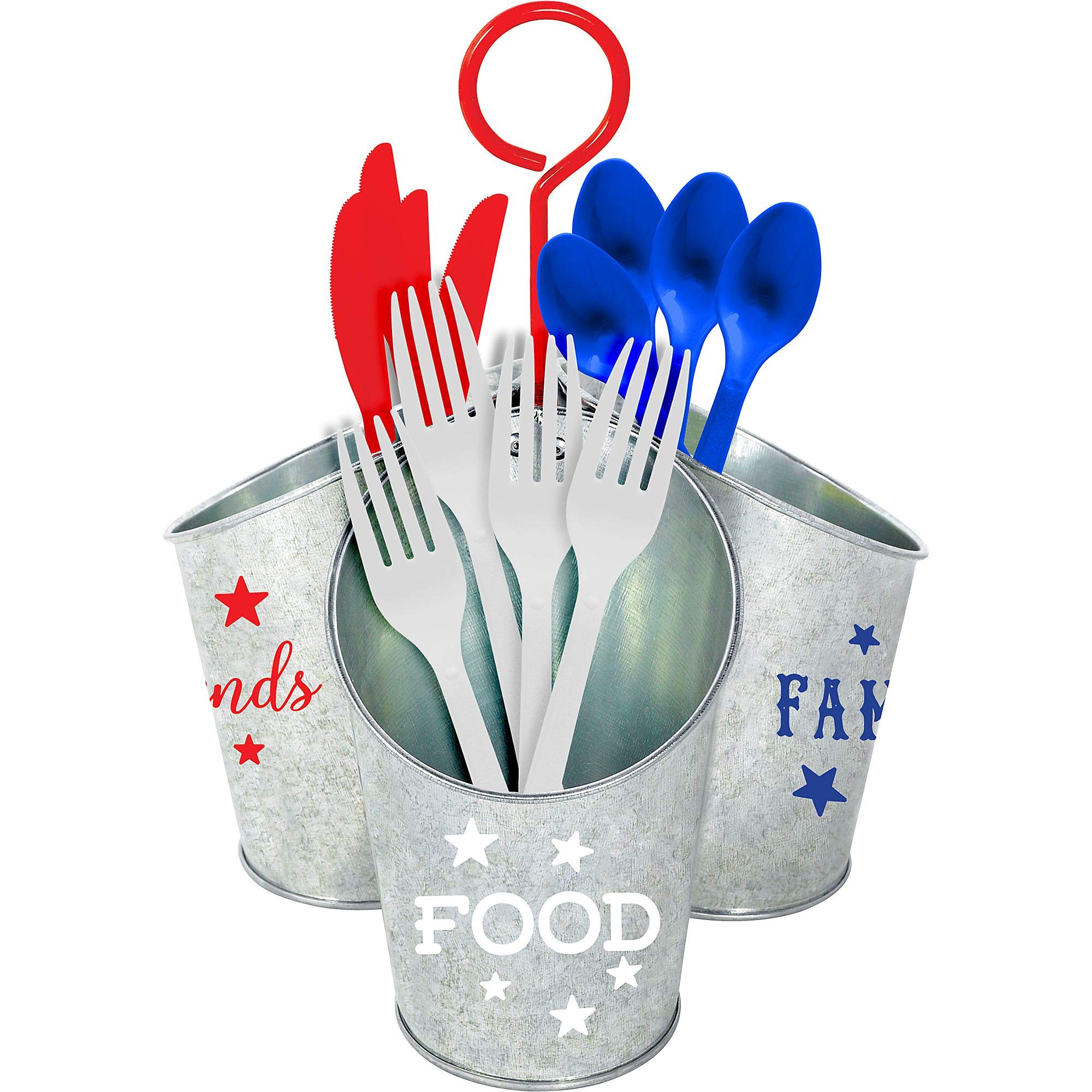 Patriotic Utensil Caddy Holder - 10.5