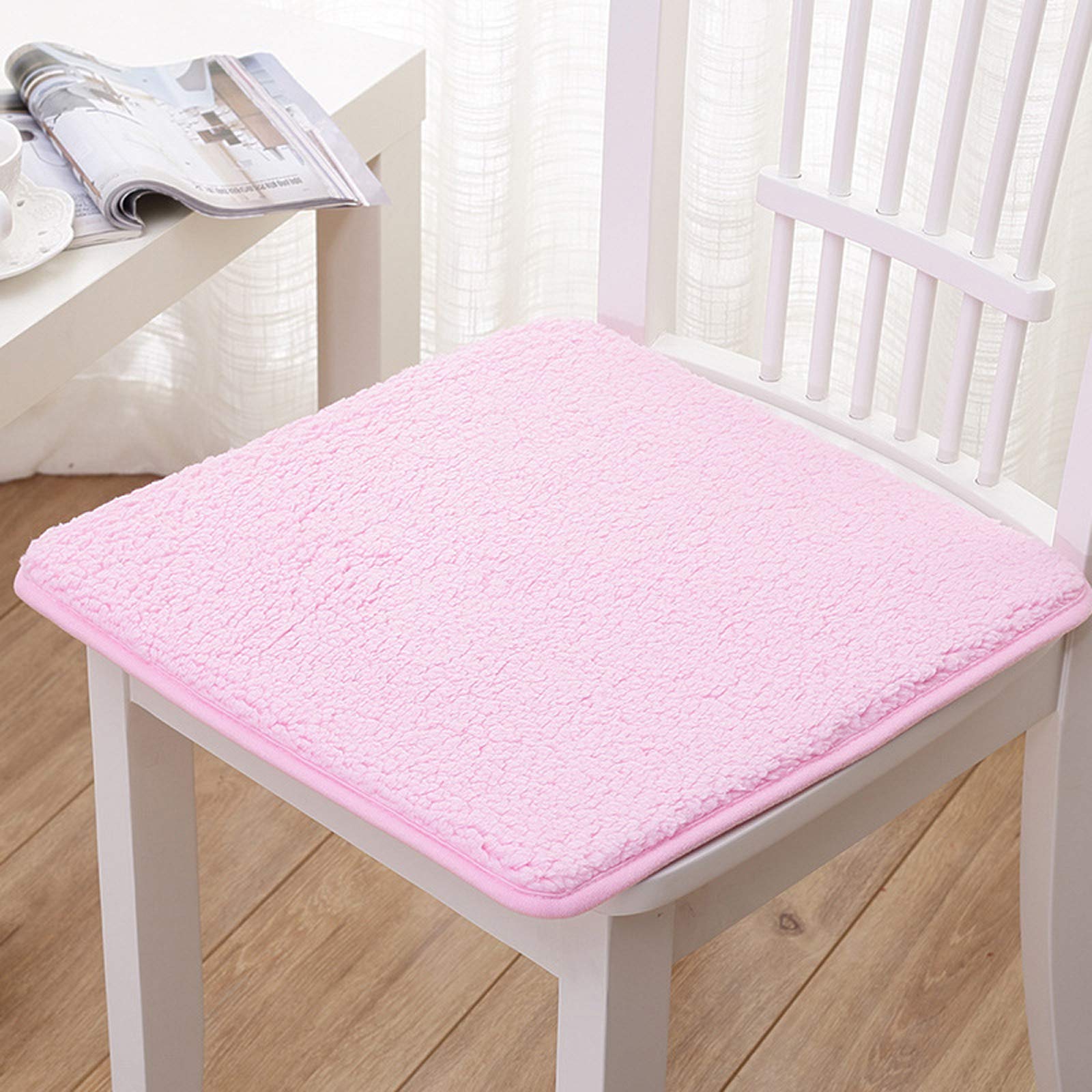 XYXH 6-Pack Square Chair Pads - Non-Slip Office Chair Cushions, Washable Dining Seat Cushions for Home & Kitchen - Comfortable & Durable for Work Desks, Dining Tables & Counter Stools