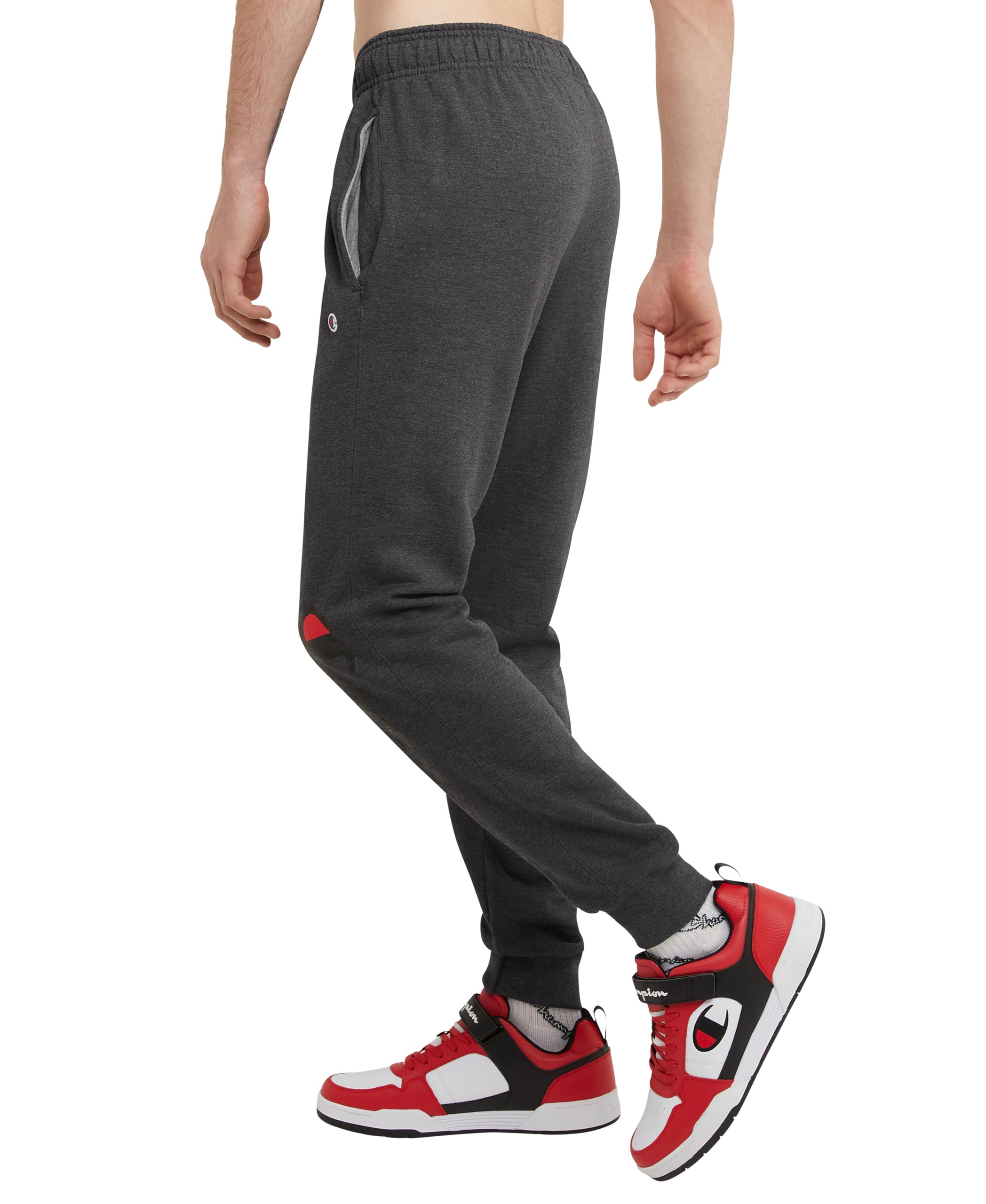 Champion Men's Powerblend Fleece Jogger Sweatpants - Comfortable Athletic Pants for Workout & Lounge (Regular & Big & Tall Sizes) - Perfect for Gym, Running, Yoga and Casual Wear