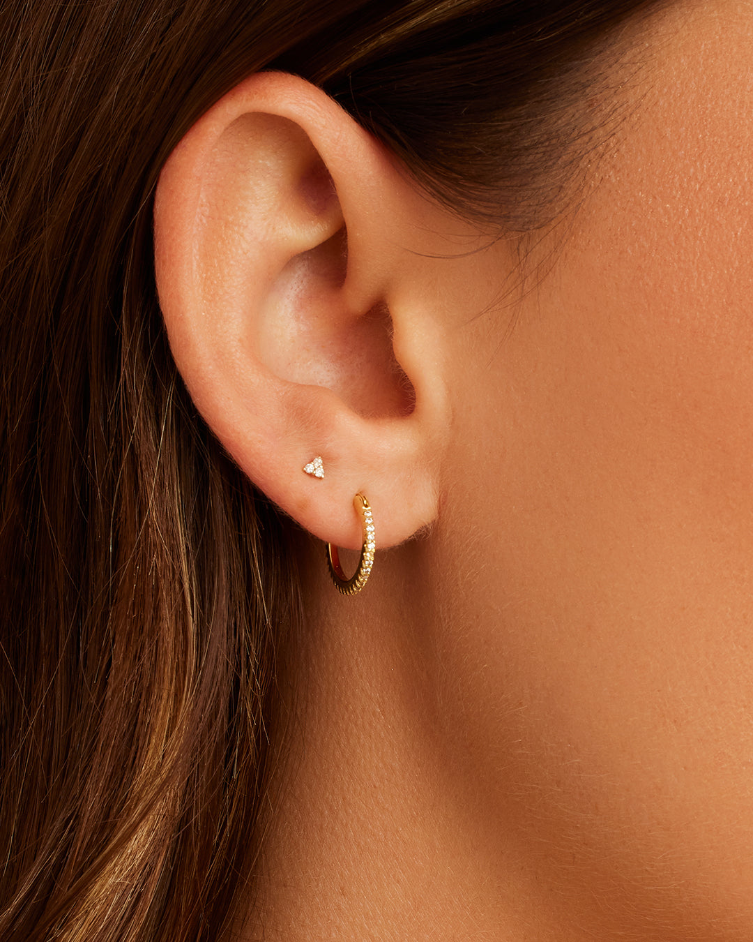 Madison Shimmer Huggies Earrings - Dainty & Elegant Hoop Earrings for Women - Perfect for Parties, Weddings & Everyday Wear